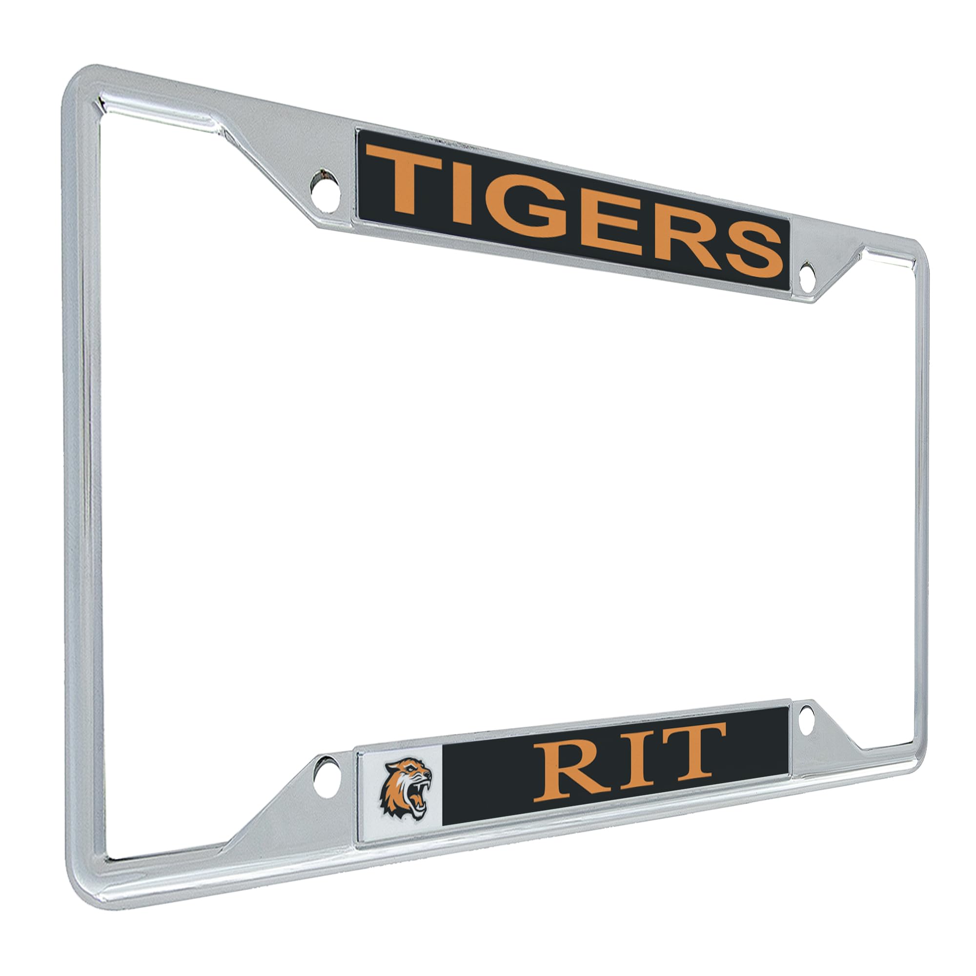 RIT Tigers Metal License Plate Frame - Desert Cactus Design Car Accessories for Front or Rear Bumper | Perfect for Rochester Institute of Technology Alumni & Fans | Show School Spirit on Campus or Game Day