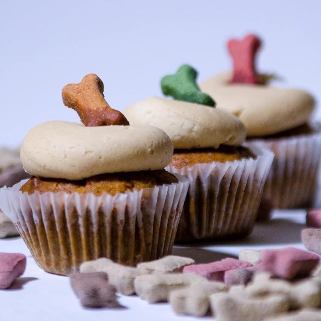 Skytail 18 Cavity Puppy Bone Silicone Mold for Baking - Chocolate, Candy, Frozen Dog Treats, Jelly, Cupcake, Muffin, Ice Cube, Pet Food, Cookies - Perfect for Dog Birthday Parties & Homemade Pet Snacks