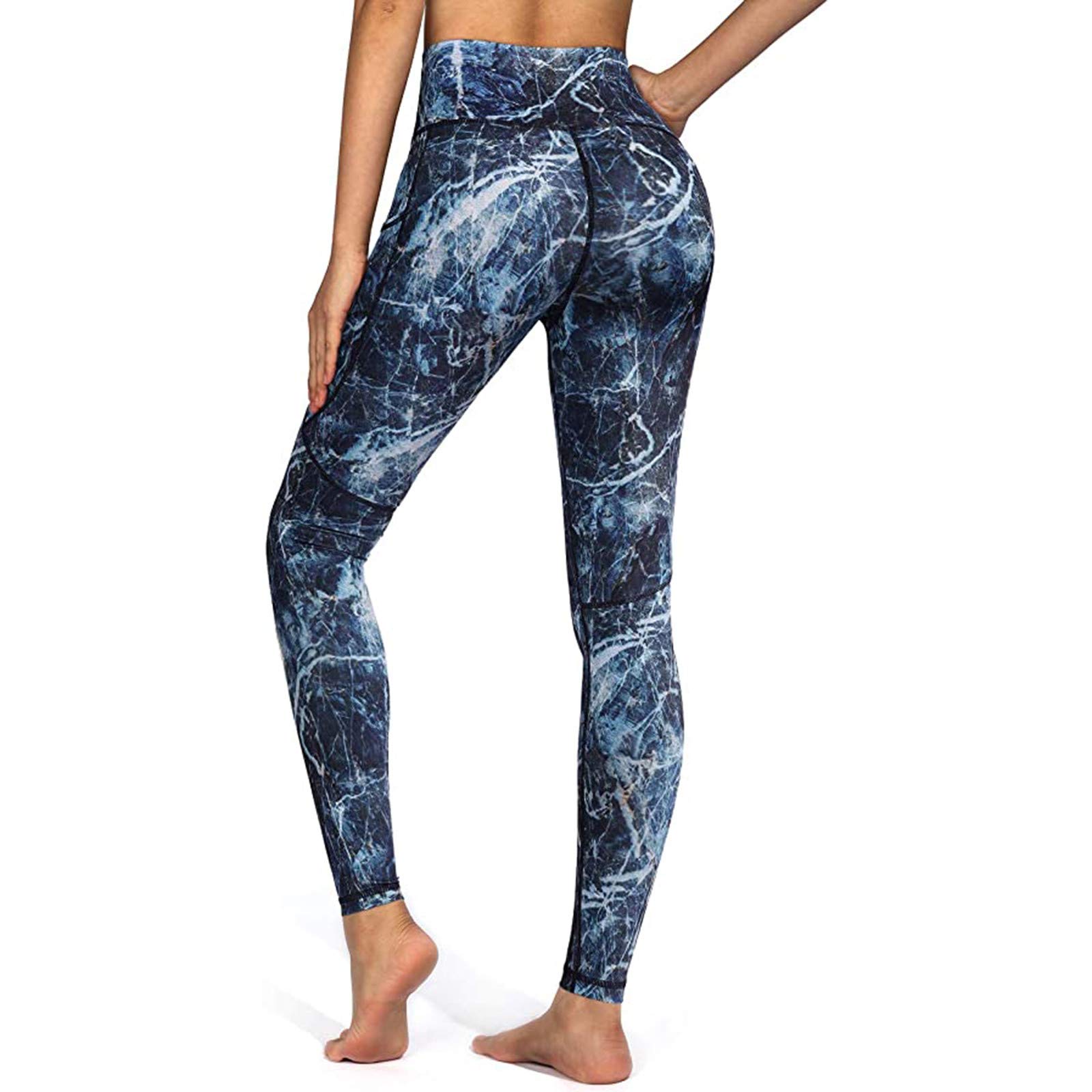 **Women's High-Waisted Workout Leggings - Running, Yoga & Fitness Printed Athletic Pants - Breathable & Stretchy for Gym, Sports & Daily Wear**