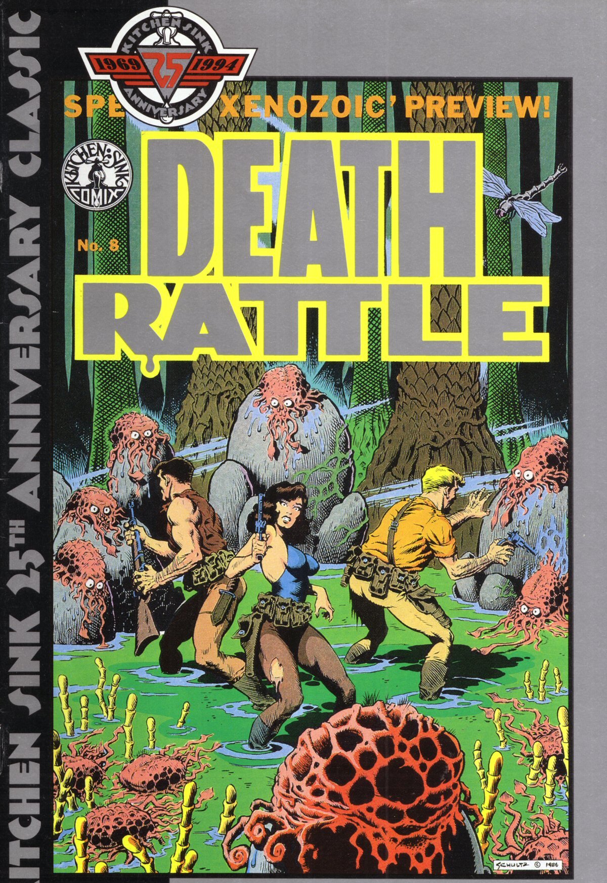Death Rattle: Xenozoic Tales - Classic Kitchen Sink Comic Book Collection | Vintage Sci-Fi Adventure Graphic Novel for Collectors & Readers | Perfect for Comic Conventions, Gifts & Home Decor