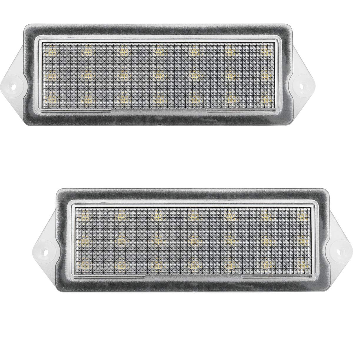 2-Pack H2 LED License Plate Lights - Xenon White Bulbs for 2003-2007 Hummer H2 - Waterproof & Easy Installation - Perfect for Night Driving & Off-Road Adventures