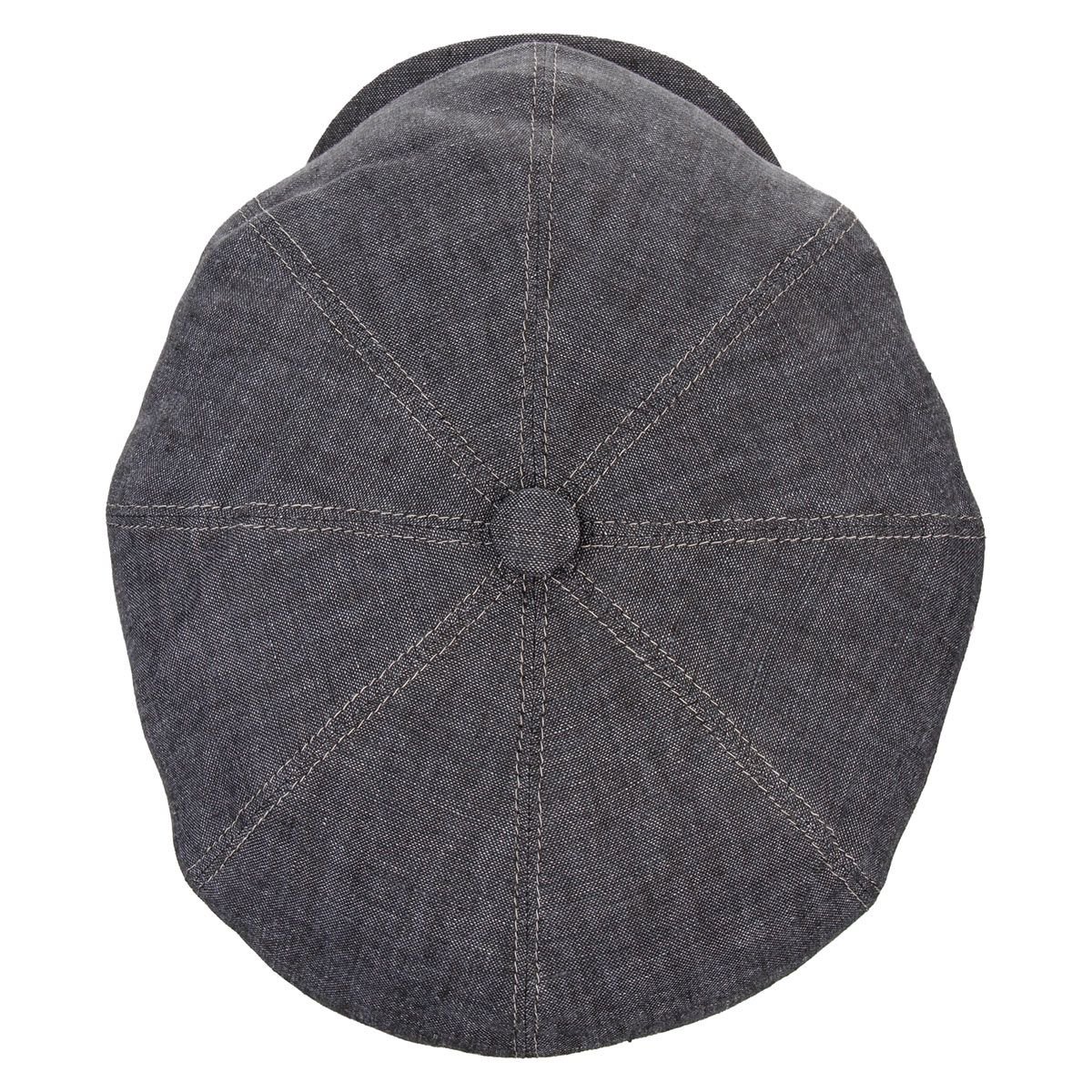 Stetson Hatteras Linen Newsboy Cap for Women & Men - Breathable Summer Hat Made in EU | Casual Outfit Accessory for Beach, Travel & Outdoor Activities
