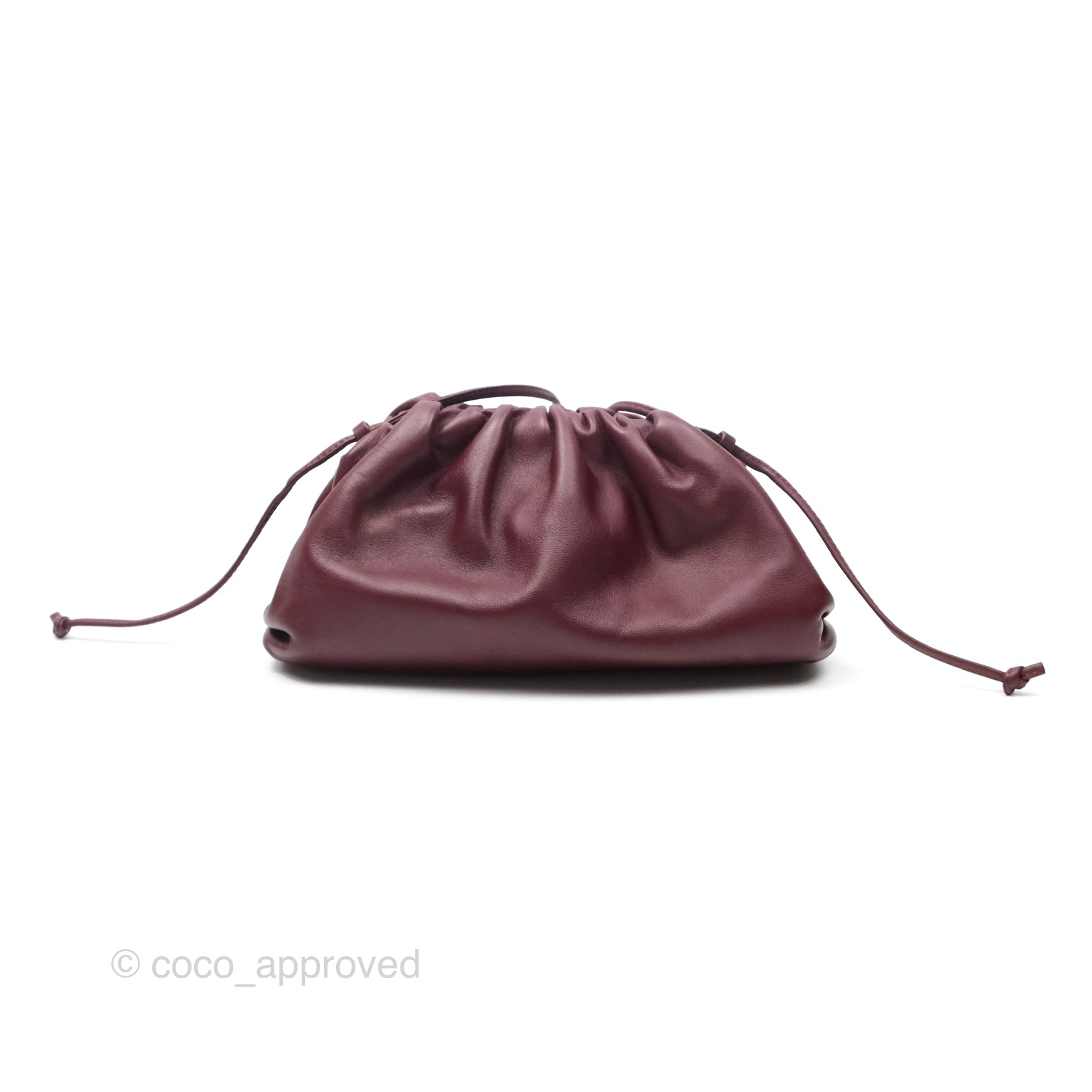 Bottega Veneta The Mini Pouch in Bordeaux Butter Calfskin Leather - Luxury Crossbody Bag for Women, Perfect for Evening Parties & Date Nights