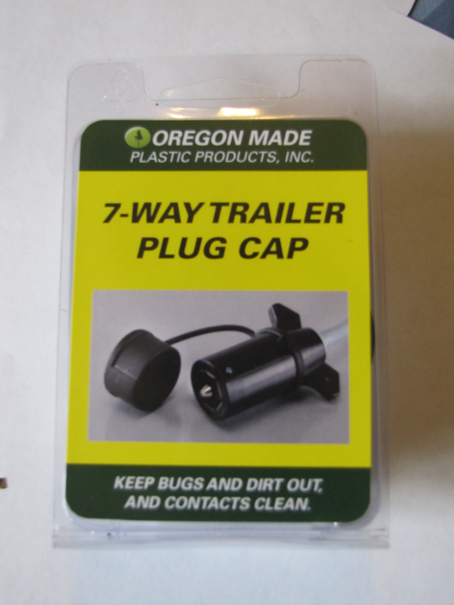 7-Way Trailer Plug Cap - Heavy Duty Weatherproof Connector Cover for RV, Boat & Truck - Perfect for Outdoor Storage & Towing Protection