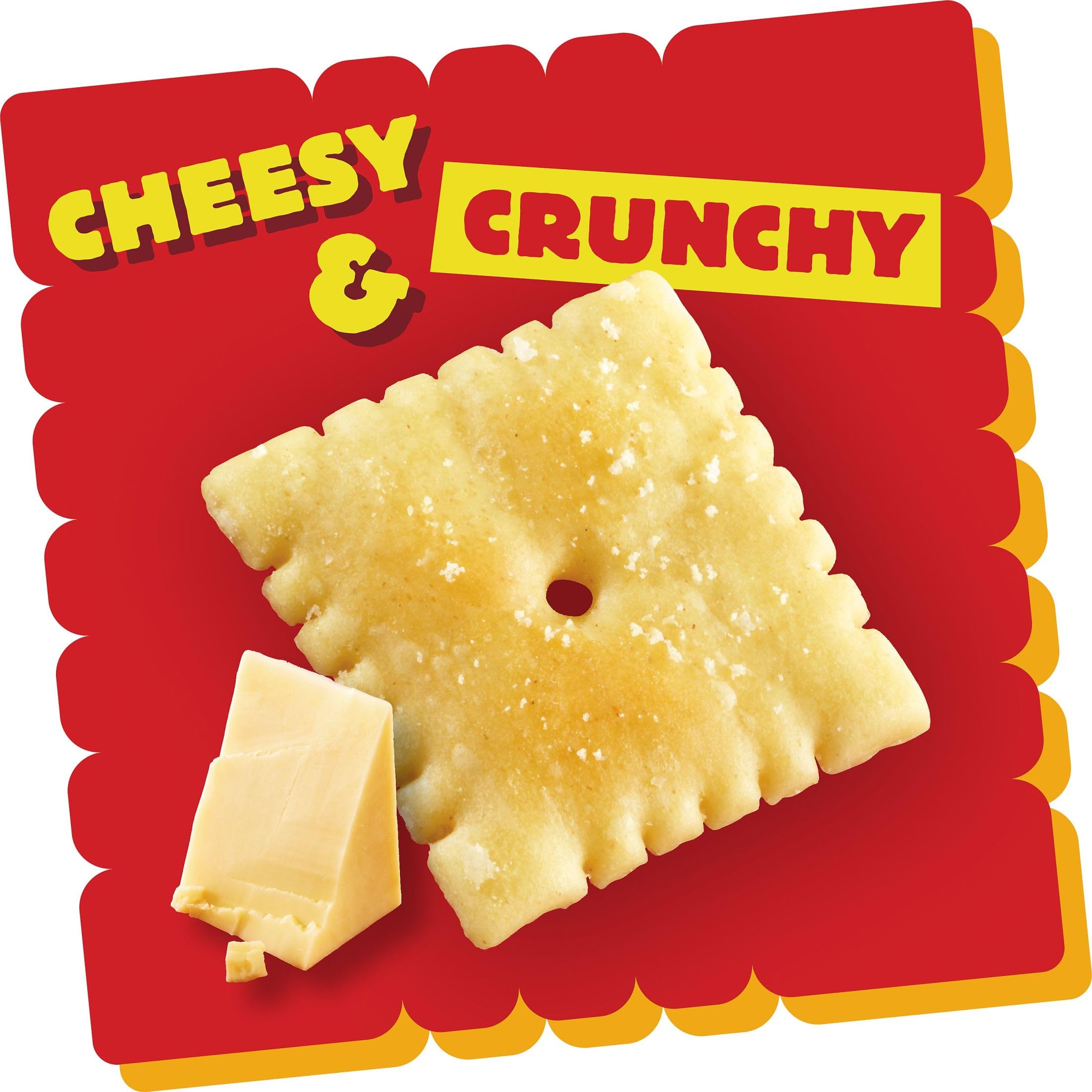 Cheez-It White Cheddar Baked Cheese Crackers - 40 Individually Wrapped Packs - Perfect for Lunch Boxes, Office Snacks & On-the-Go Munching