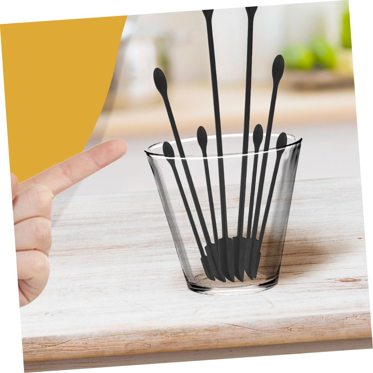 4PCS Double Ended Makeup Spatulas - Cosmetic Cream & Mask Applicator, Beauty Scraper Tool for Face Mask, Jam, Dessert - Perfect for Salon, Spa & Home Skincare Routine (Black)
