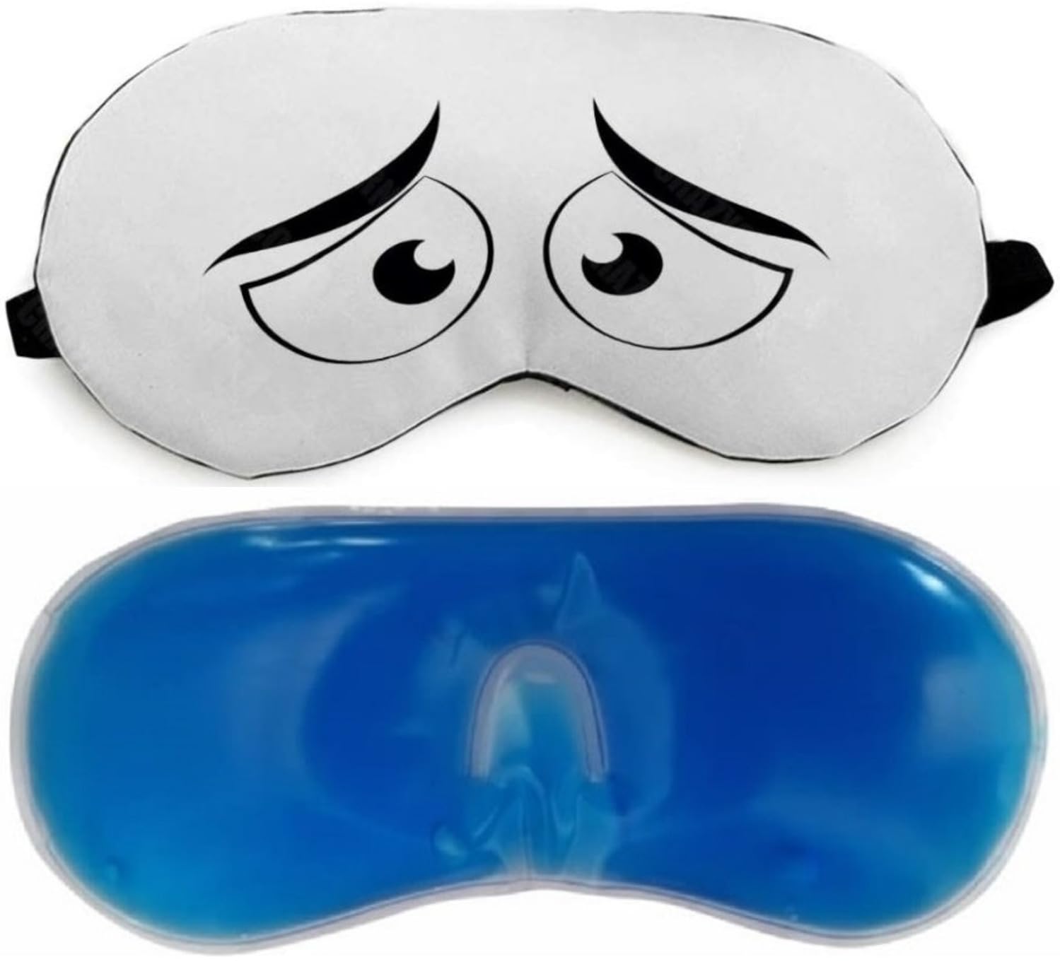 Cooling Gel Eye Mask for Sleeping - Soothe Dark Circles, Puffy Eyes & Eye Fatigue - Reusable Sleep Mask for Men & Women - Perfect for Night Relaxation, Travel & Stress Relief (1 Pack)
