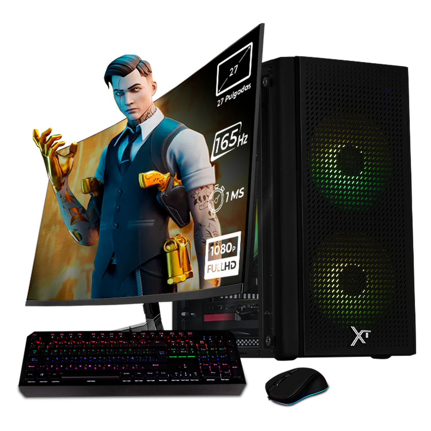 Xtreme Gaming PC - AMD Radeon RX 7600, Ryzen 5 8400F, 32GB DDR5 RAM, 1TB SSD, 27