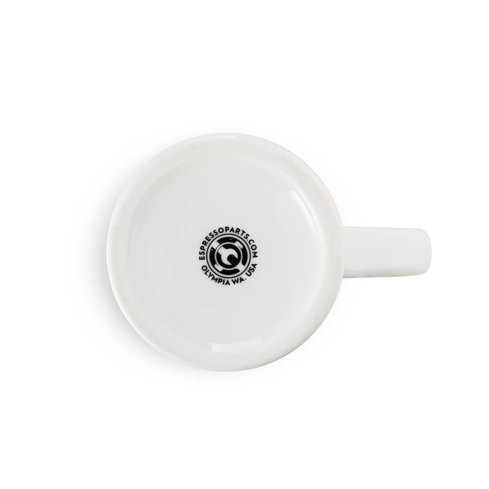 Premium White Porcelain Espresso Mug (10oz/305ml) - Durable Coffee Cup for Home, Office & Cafés - Perfect for Espresso, Cappuccino & Latte Drinks