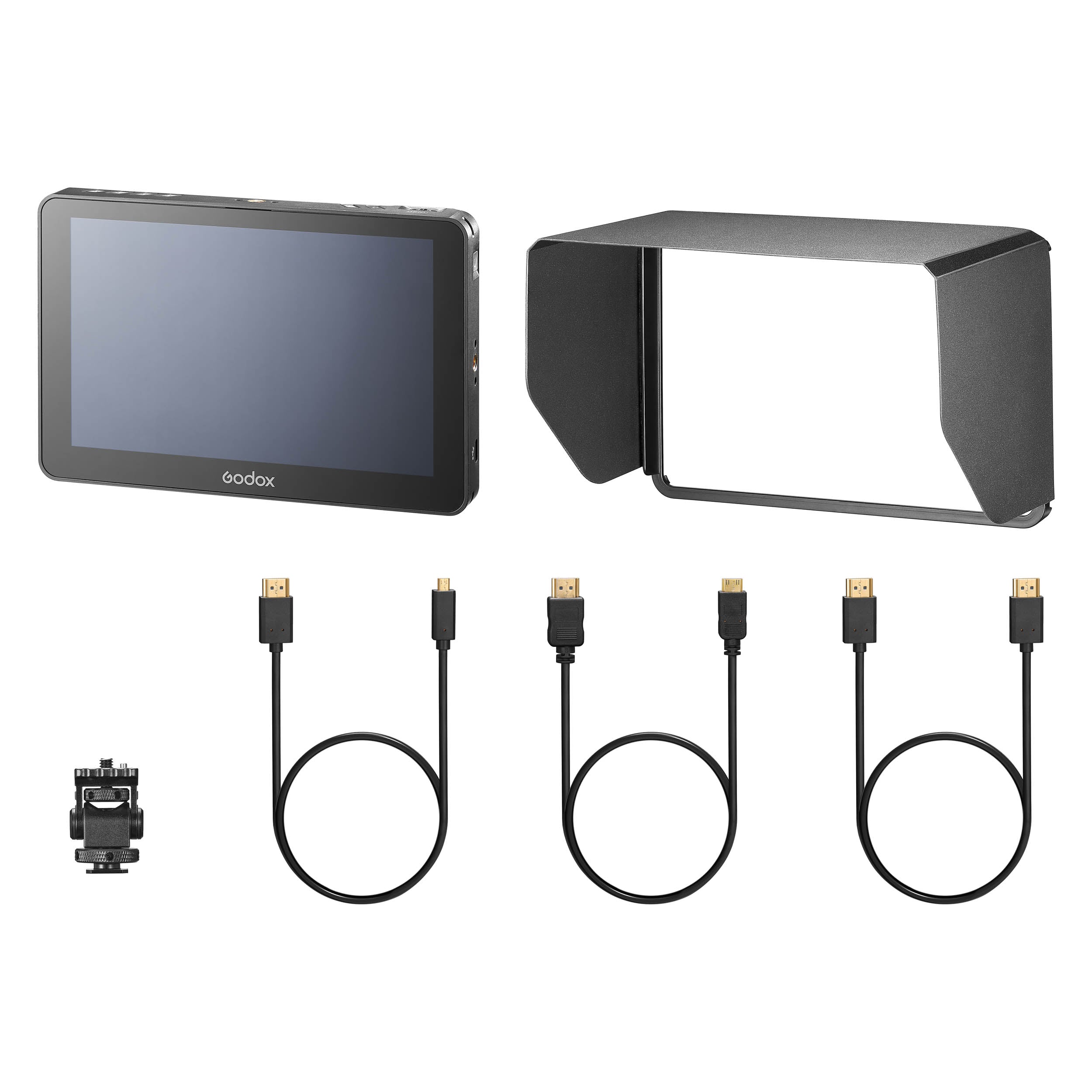 GM7S Ultra Bright 1200nit 7-inch On-Camera HDMI Field Monitor with 4K Support - Perfect for Filmmaking, Photography & Live Streaming