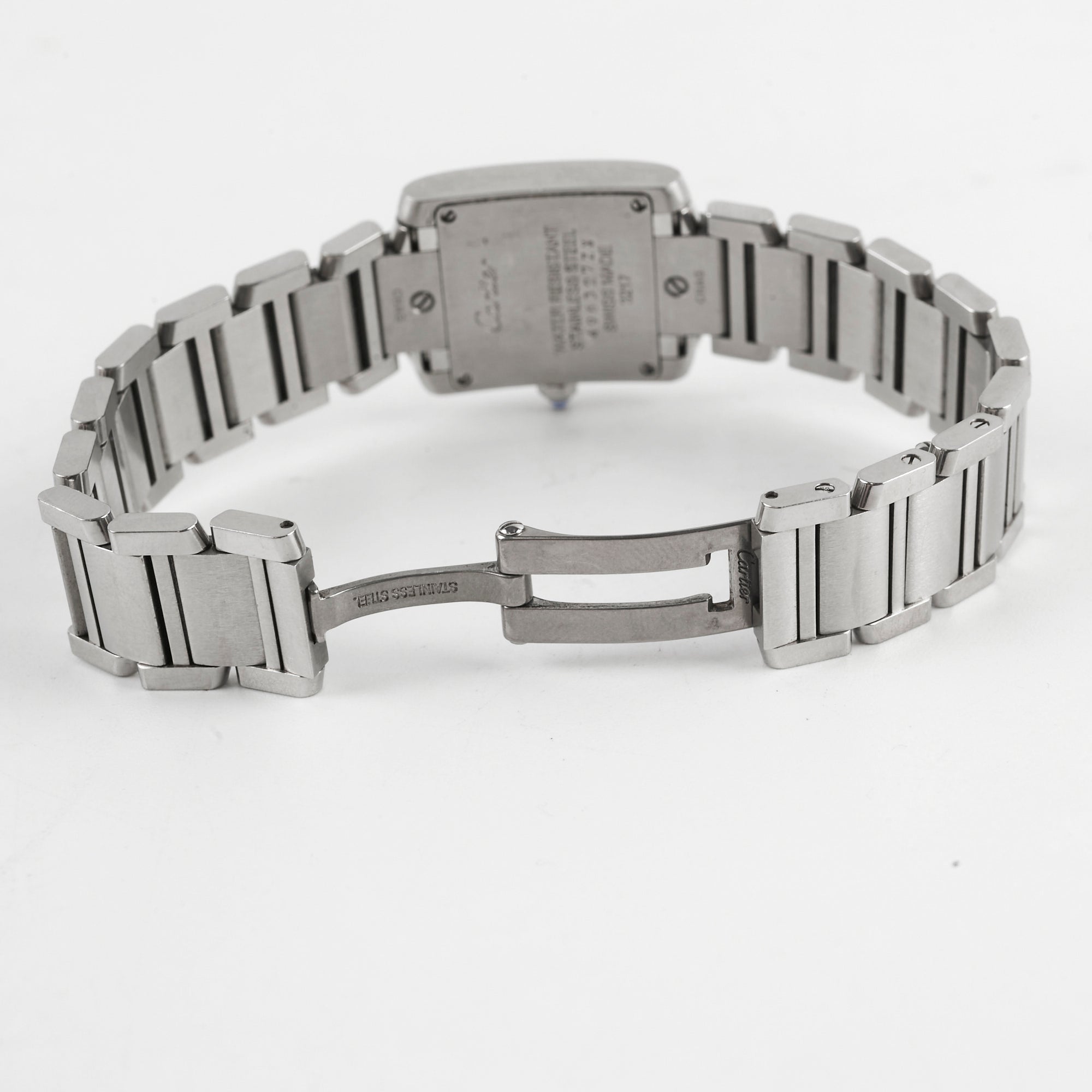 Cartier Ladies Tank Francaise 20mm Stainless Steel Quartz Watch - Luxury Women's Dress Watch for Office, Party & Special Occasions