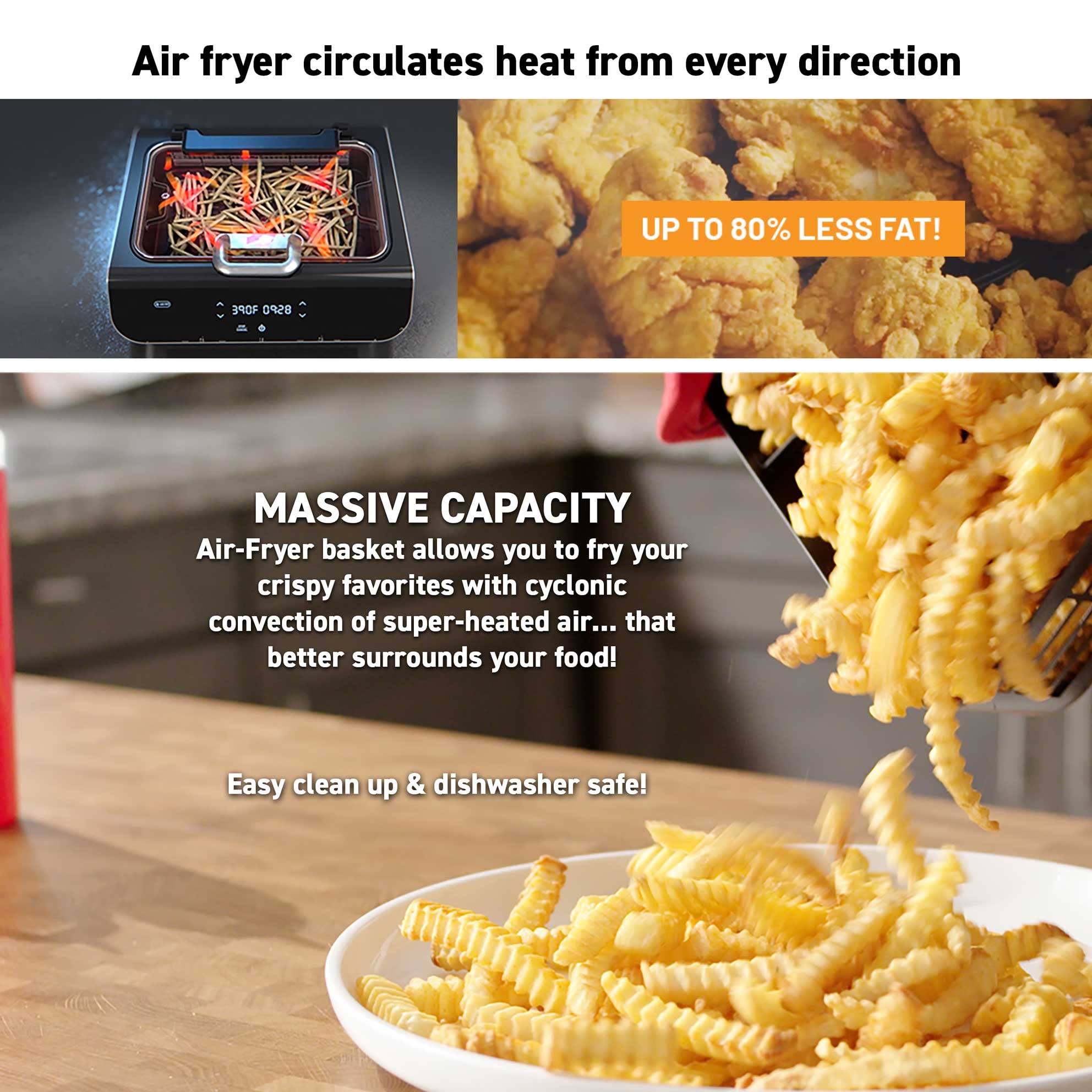 Gourmia Smokeless Indoor Grill & Air Fryer - 6QT Nonstick Electric Grill for Korean BBQ & Raclette