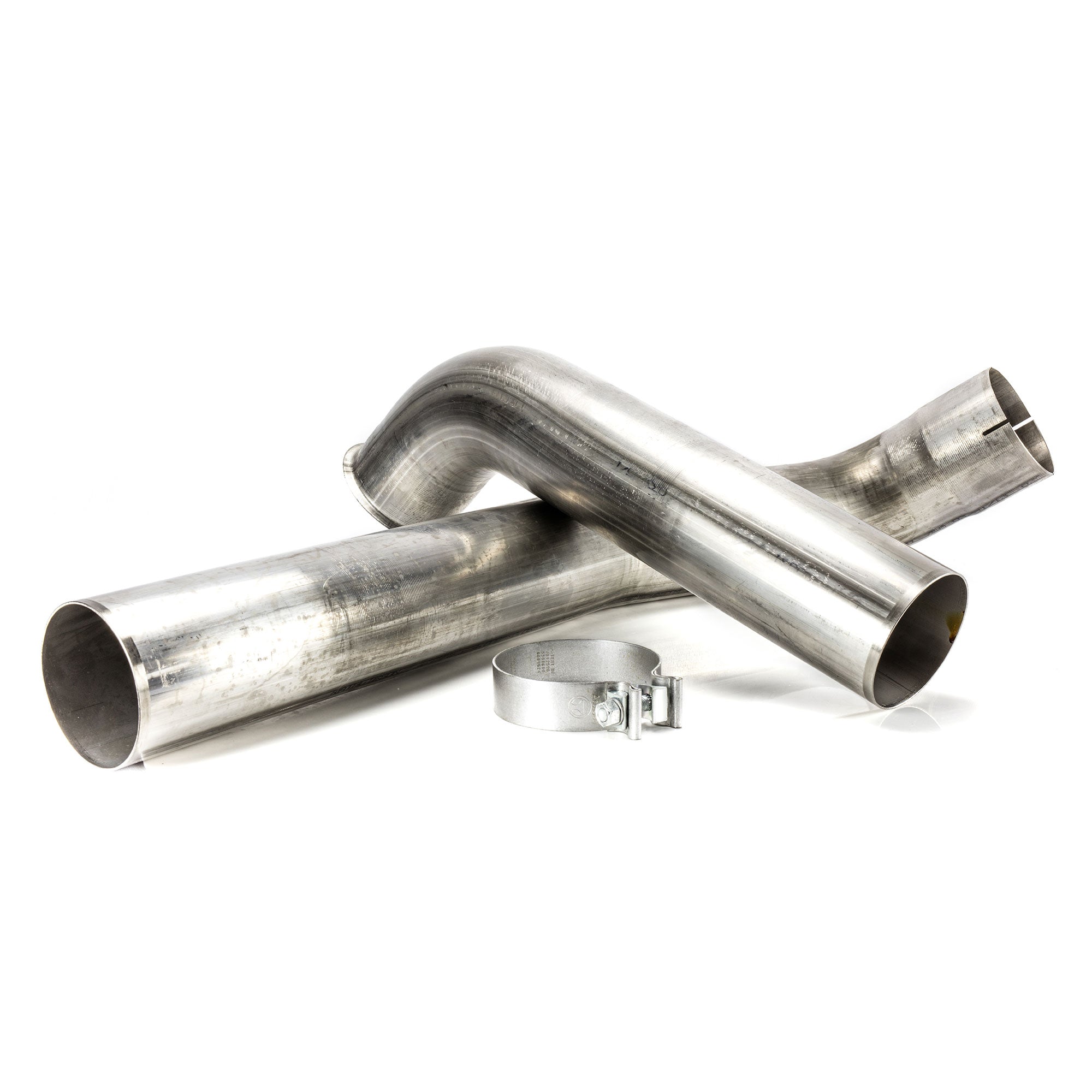 6.0L Ford Power Stroke S400 Stainless Steel 4 Down Tube Exhaust System - High Performance Upgrade for Trucks & Off-Road Vehicles