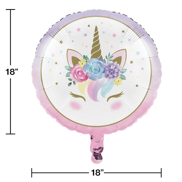 10-Piece Bulk Unicorn Baby Shower Mylar Balloons - Perfect for Birthday Parties, Gender Reveals & Nursery Decorations