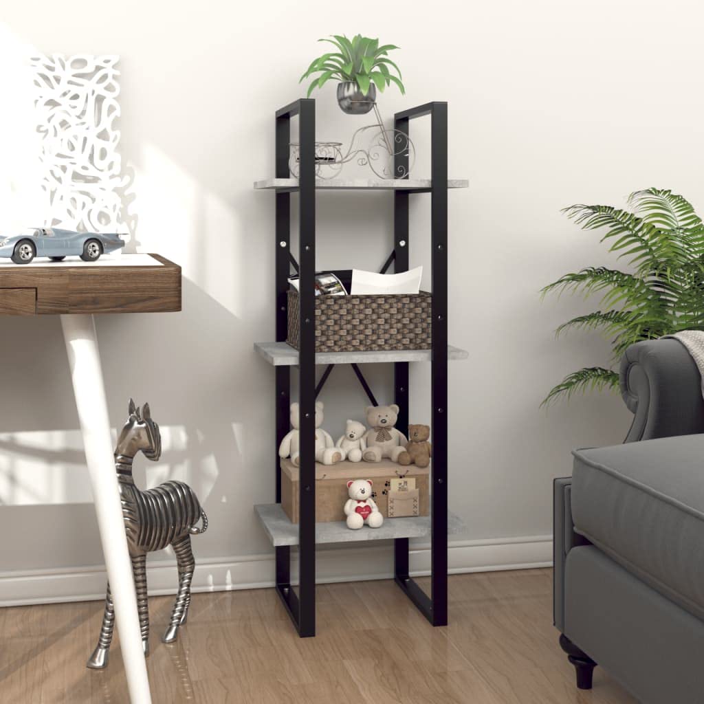 3-Tier Tall Bookcase Storage Cabinet - 5.7