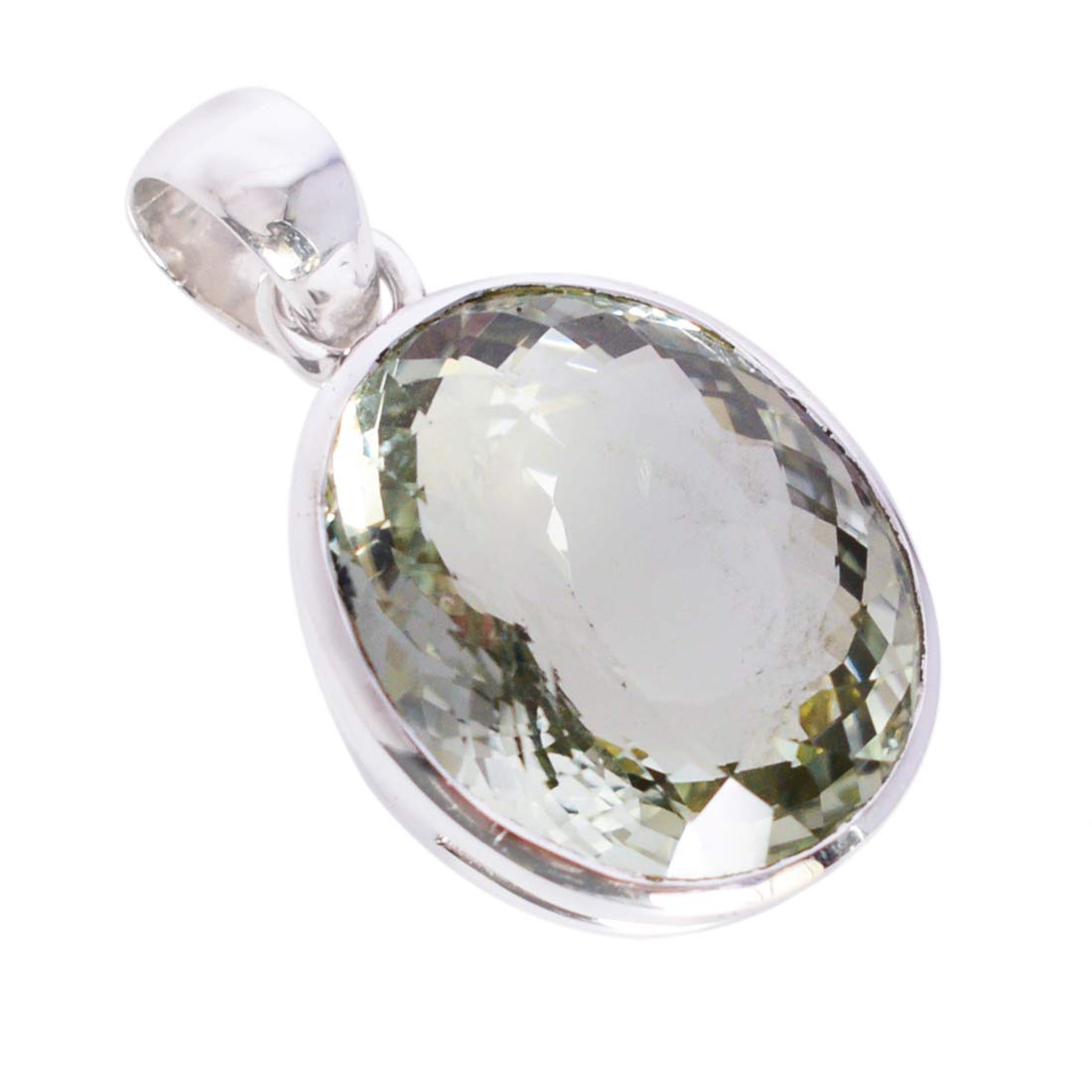 Green Amethyst Gemstone 925 Sterling Silver Pendant - Handmade Jewelry Gift for Women, Birthday, Anniversary - Perfect for Everyday Wear & Special Occasions