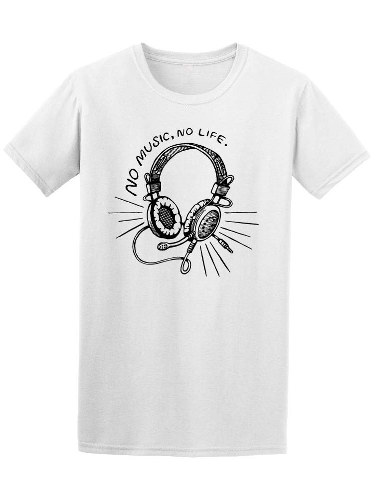 No Music No Life Men's Graphic T-Shirt - Stylish Casual Tee for Music Lovers, Concerts & Everyday Wear