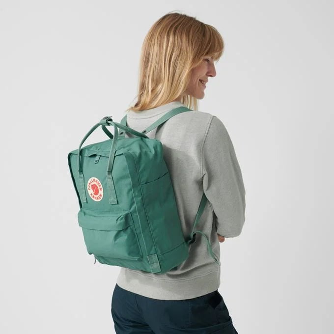 Fjallraven Kanken Backpack - Lightweight Durable Laptop Backpack for School & Travel, Deep Turquoise Blue, Perfect for Students, Hiking & Everyday Use