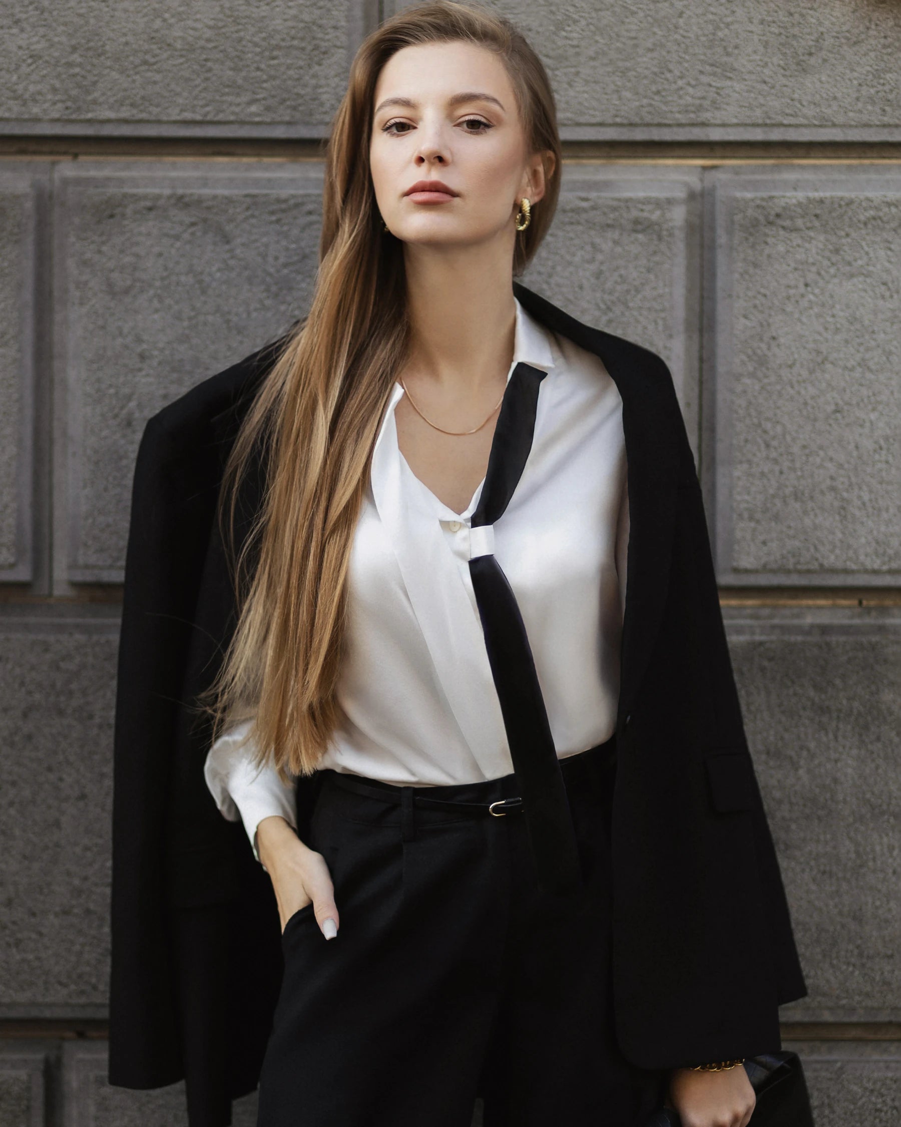 Elegant Turn Down Collar Silk Blouse for Women | Soft & Breathable Luxury Shirt | Perfect for Office, Date Night & Special Occasions