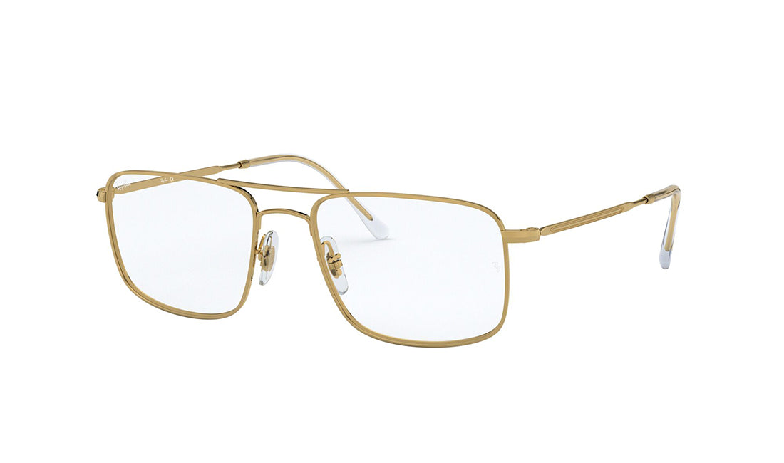 RayBan 0Rx6434 Sunglasses - Polarized Aviator Style for Men & Women - UV Protection, Classic Metal Frame - Perfect for Driving, Travel & Outdoor Activities