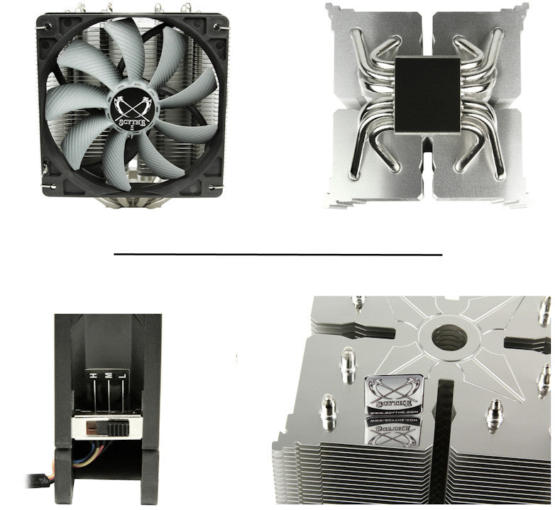 Scythe Ninja 4 CPU Cooler - High Performance Air Cooler for Intel/AMD Processors - Perfect for Gaming PCs and Workstations (Model #SCNJ 4000)