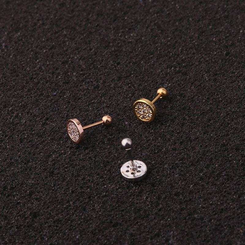 20G Rose Gold Shooting Star Barbell Cartilage Earring Stud - Hypoallergenic Cartilage Piercing Jewelry for Women | Perfect for Helix, Tragus & Conch Piercings