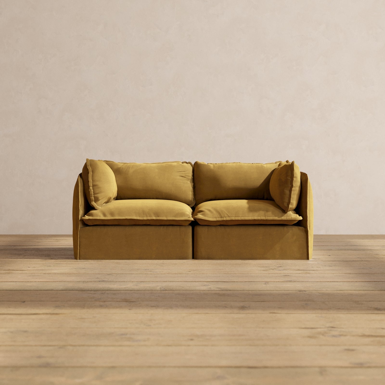 Premium Modular Performance 2-Seater Sofa in Toffee Brown | Comfortable Blend of Style & Support | Perfect for Living Rooms, Home Theaters & Cozy Spaces