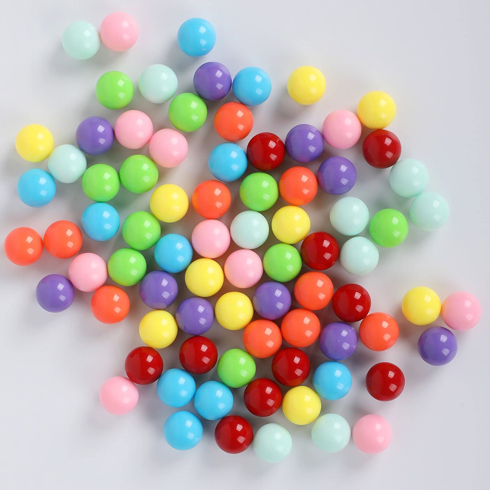 80pcs Chinese Checker Game Replacement Balls - 8 Vibrant Colors 14mm Acrylic Marbles for Marble Run, Aggravation, Traditional Board Games - Perfect for Family Game Night & Educational Play