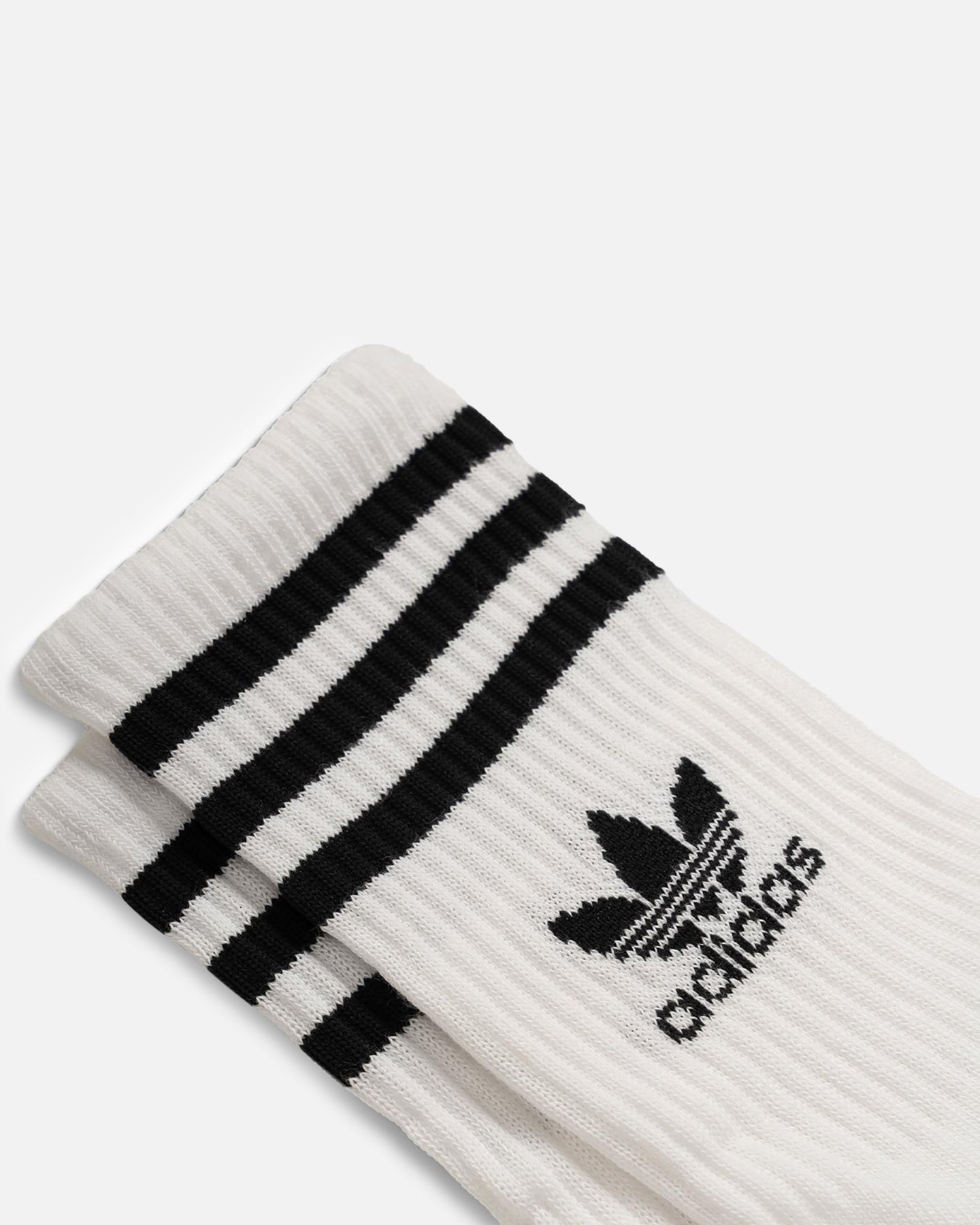 Adidas Solid Mid Cut Crew Socks 3-Pack White - Athletic Socks for Men & Women - Perfect for Running, Gym & Everyday Wear