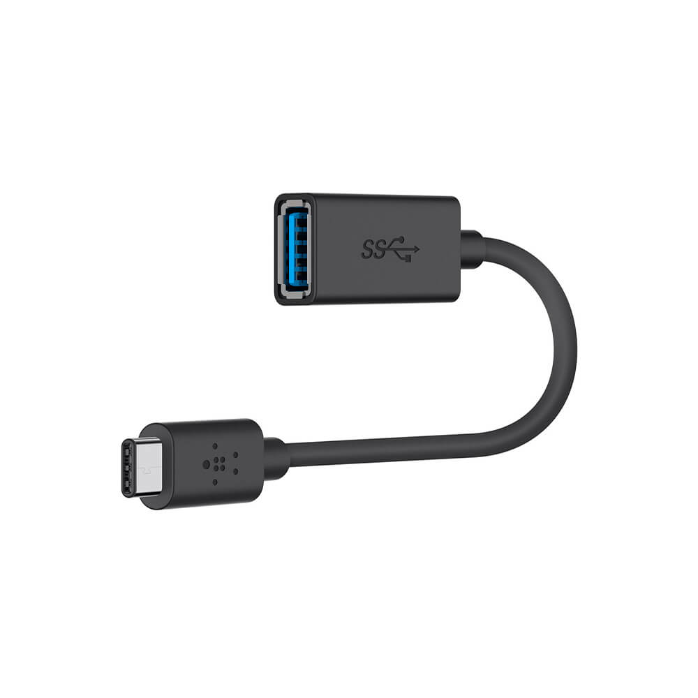 Belkin USB 3.0 to USB C Adapter Converter - High Speed Data Transfer for MacBook, iPad Pro, Samsung Galaxy - Perfect for Office, Travel & Charging Devices