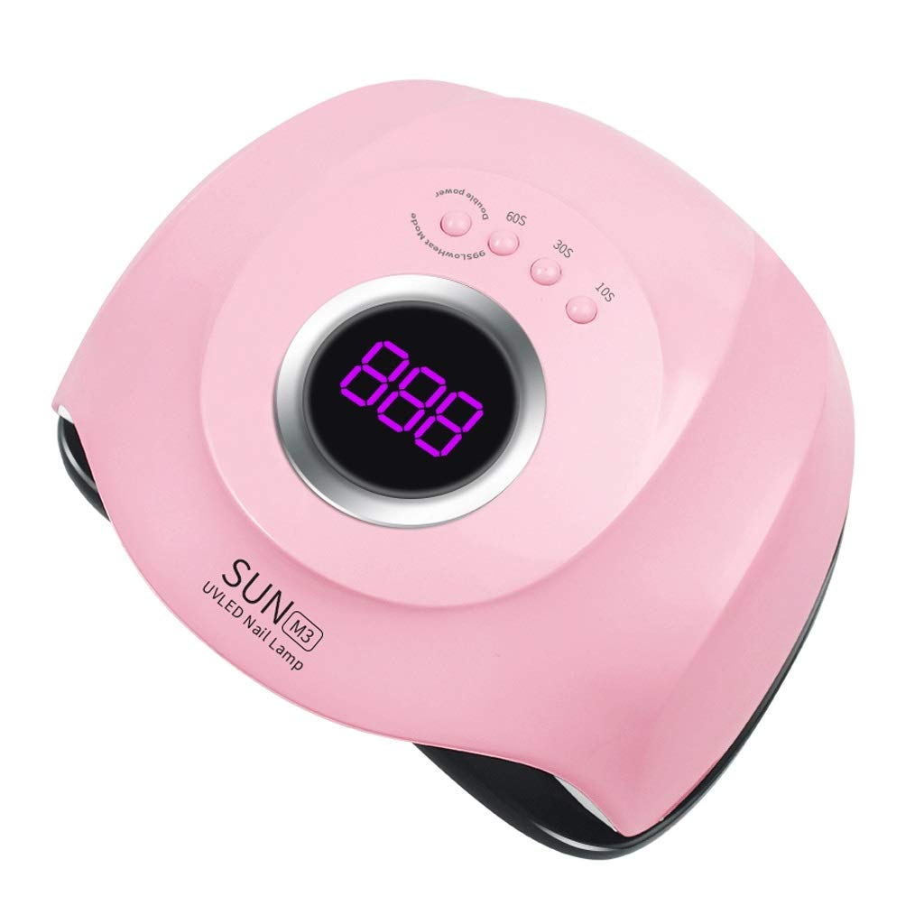 XMING 48W UV LED Nail Lamp with 4 Speed Settings & Auto Sensor - Professional Gel Polish Curing Light for Salon & Home Manicure - Safe Non-Yellowing Hands Design - Perfect for Nail Art, Acrylics & Gel Extensions