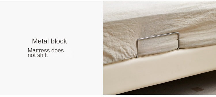 Organic Leather Art Bed Cream Style Modern - Elegant & Sustainable Bedroom Furniture for Home Decor | Perfect for Master Bedrooms, Guest Rooms & Luxury Apartments