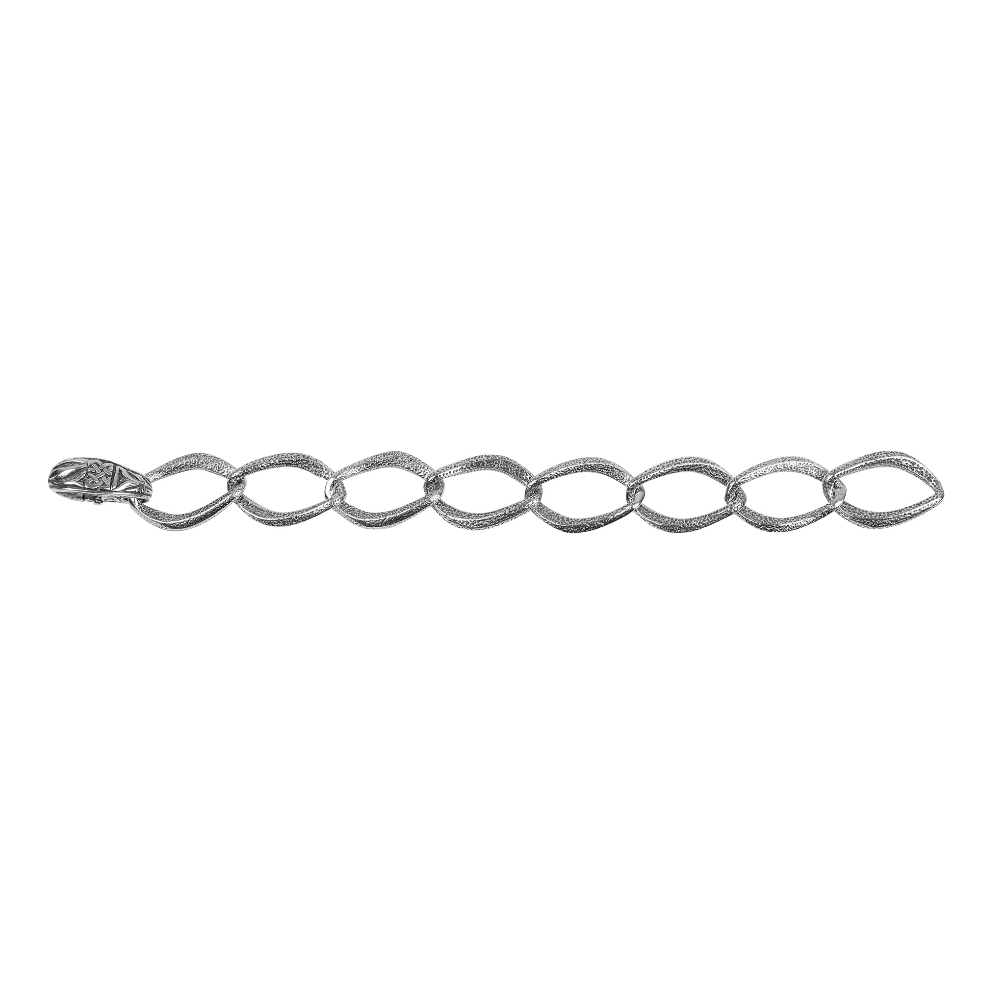 Stylish Silver Large Link Bracelet for Women - Elegant Fashion Jewelry for Everyday Wear & Special Occasions