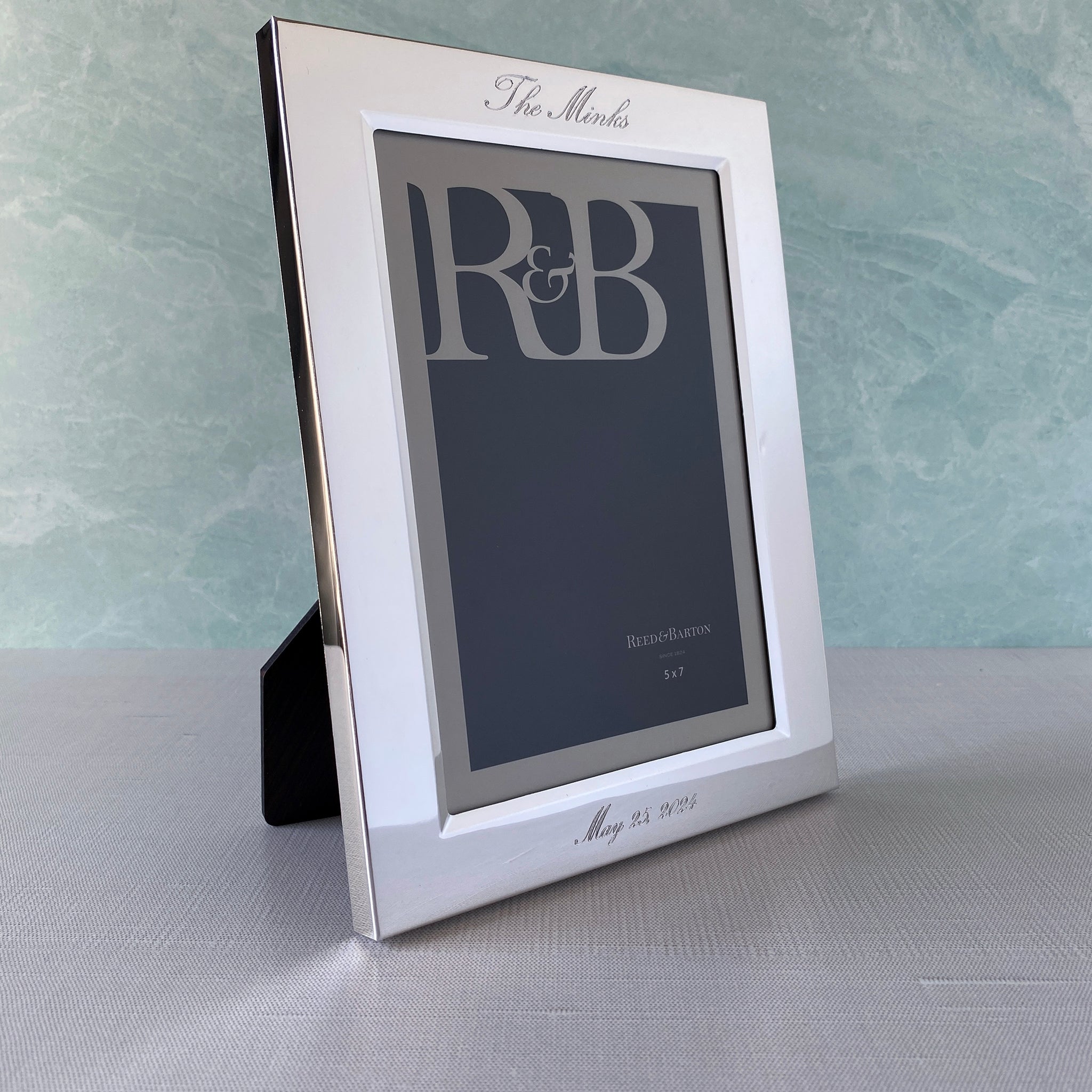 5x7 Silver Plated Classic Picture Frame - Elegant Display for Photos, Art & Memories - Perfect for Home, Office & Gifts