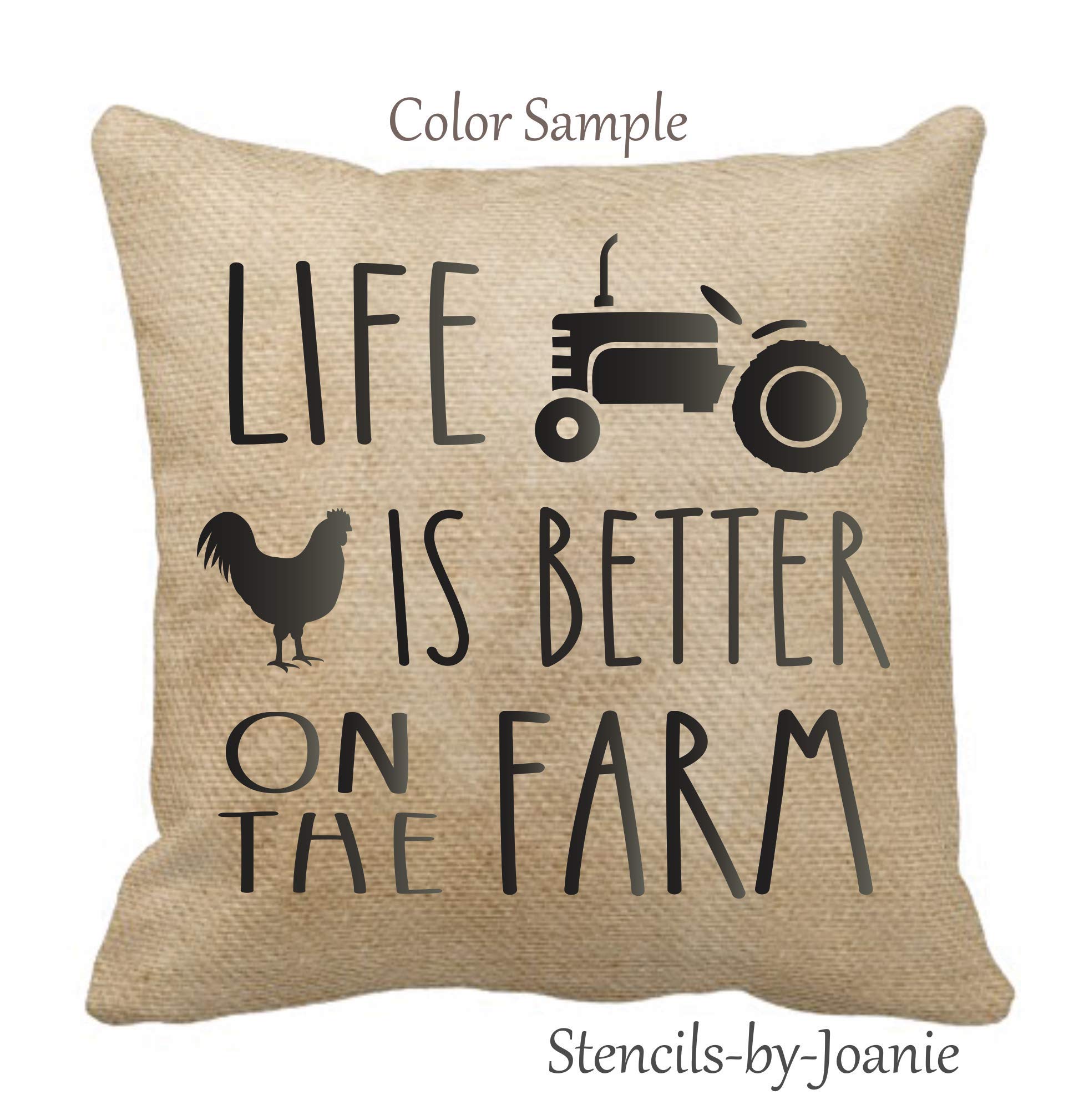 Farmhouse DIY Stencils Set - Rustic Country Ranch & Chicken Tractor Designs for Wood Signs, Home Decor & Craft Projects | Perfect for Farmhouse Decor, DIY Projects & Hobby Crafting