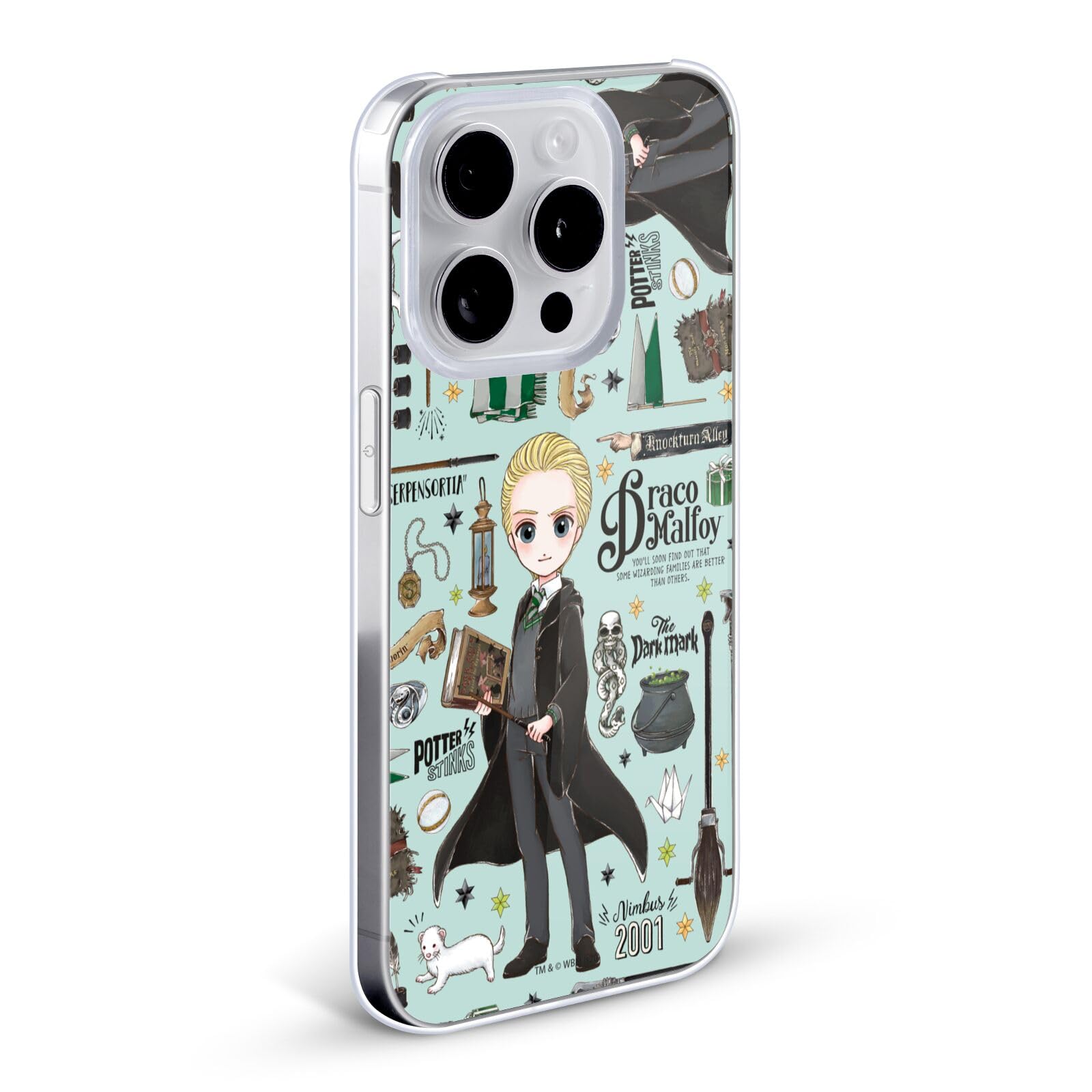 Head Case Designs Harry Potter Draco Malfoy Deathly Hallows iPhone 11 Pro Max Case - Officially Licensed Hard Back Cover for Protection | Perfect for School, Work & Wizarding World Fans