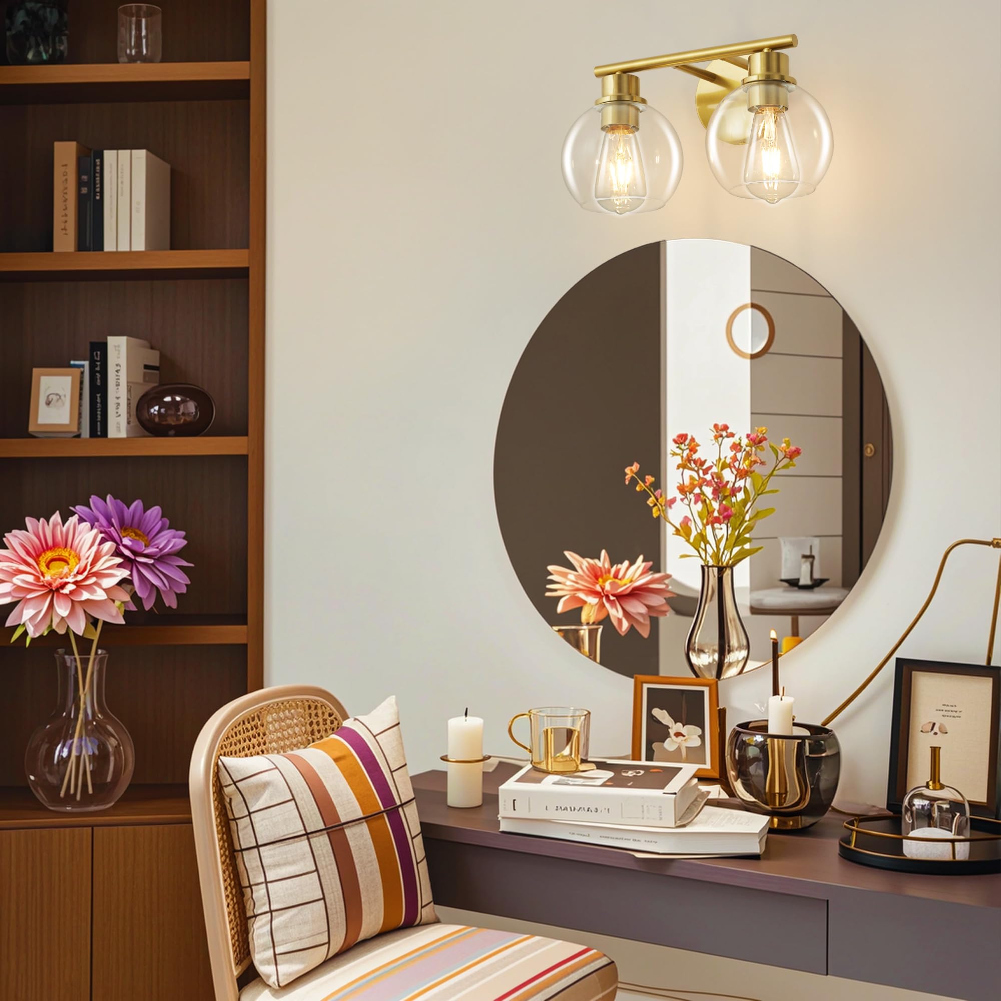Gold Vanity Light 13.8