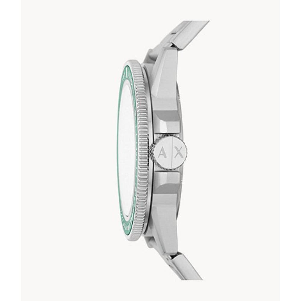 Armani Exchange Leonardo Analog Green Dial Men's Watch AX1860 - Stylish Casual & Business Timepiece for Everyday Wear