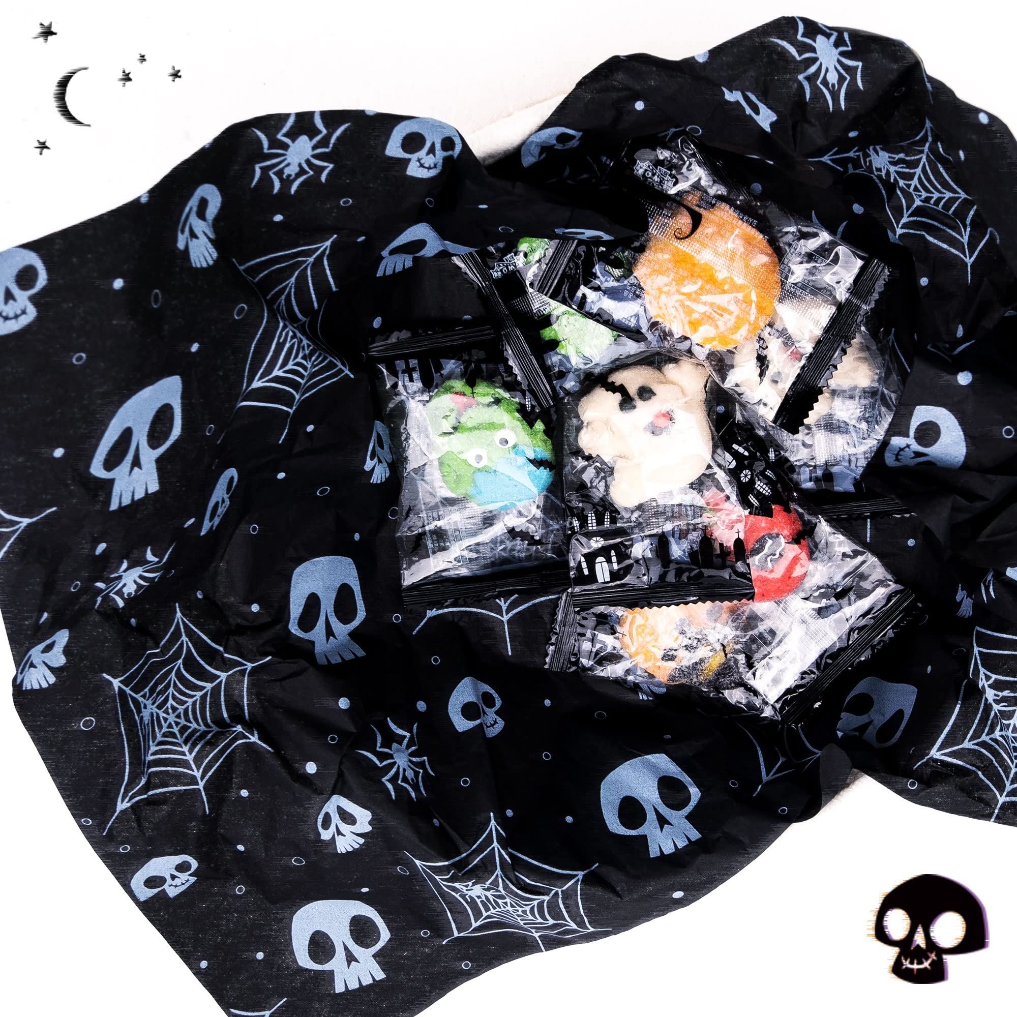 MR FIVE 30 Sheets Black Halloween Tissue Paper Bulk, 20