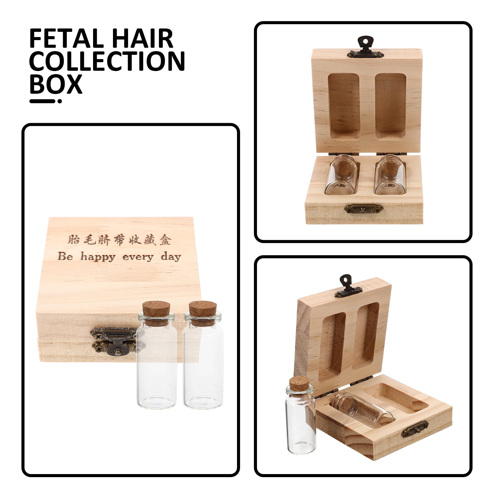 Premium Baby Keepsake Box - Umbilical Cord & Tooth Storage Organizer with Fetal Hair Collection - Elegant Memory Preservation for Newborns & Toddlers (Perfect Baby Shower Gift & First Year Milestone Souvenir)