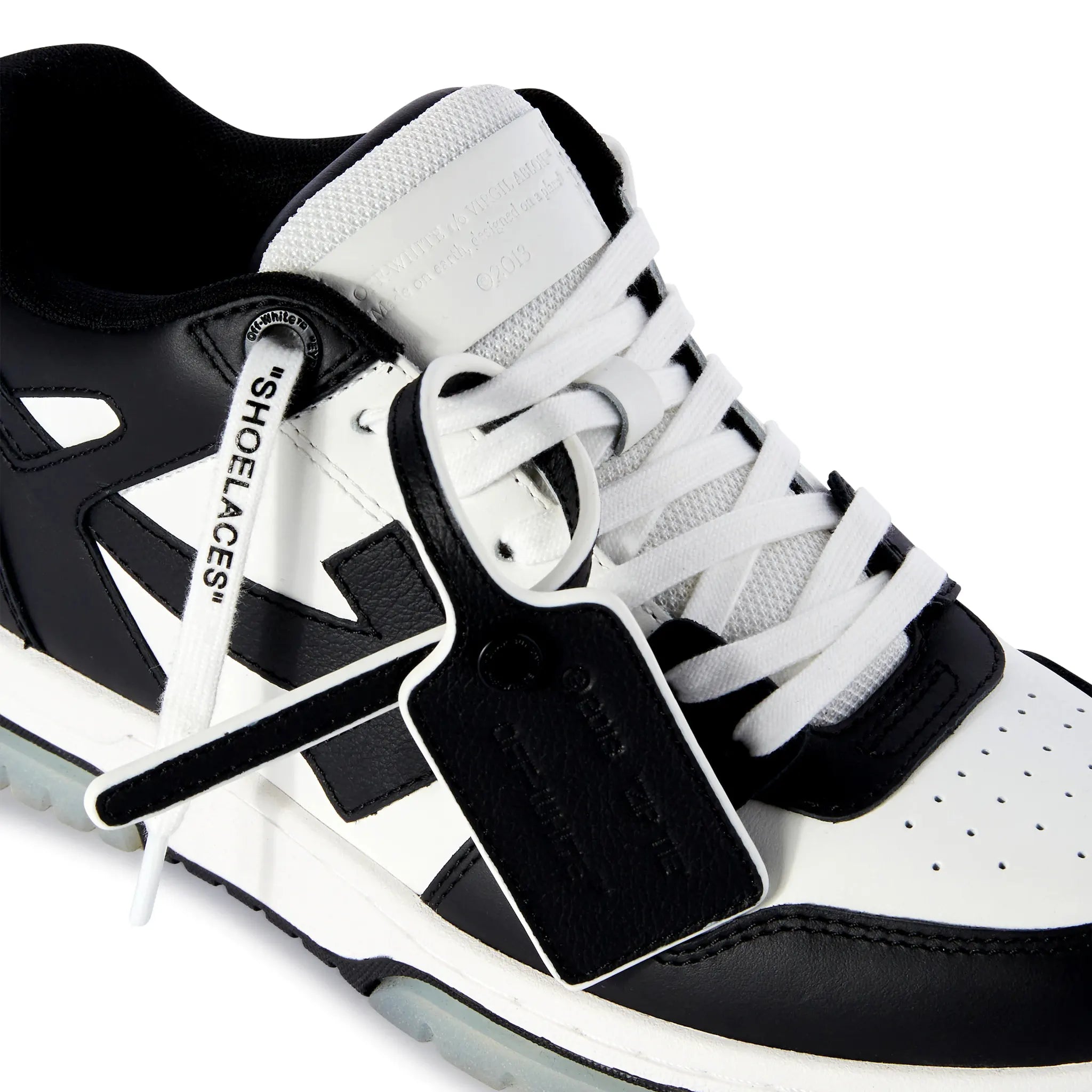 Off White Out Of Office Black & White Sneakers for Men & Women - Stylish Casual Shoes for Walking, Running & Everyday Wear