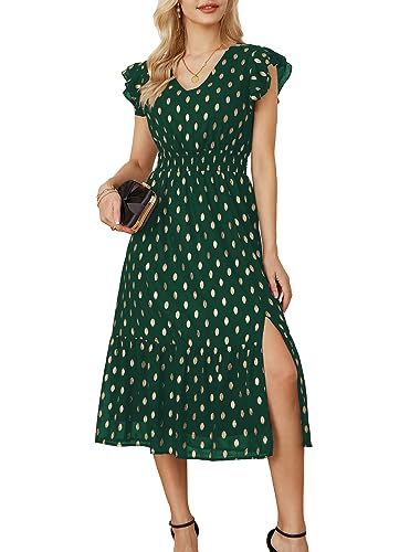 Dark Green-gold Dots