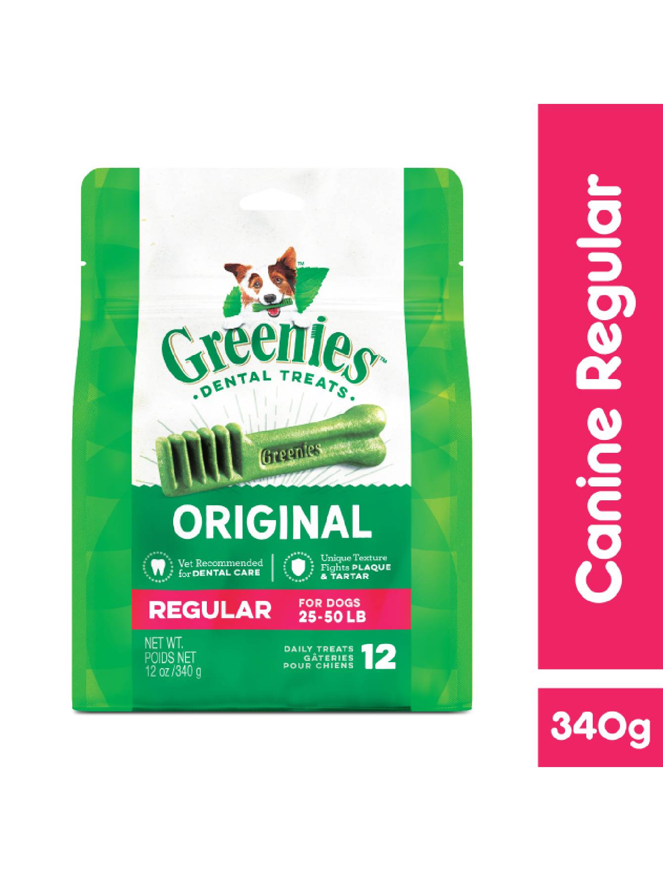 Greenies Original Dental Dog Treats for Small & Large Breeds - Freshens Breath & Cleans Teeth - Perfect for Daily Oral Care & Training Rewards