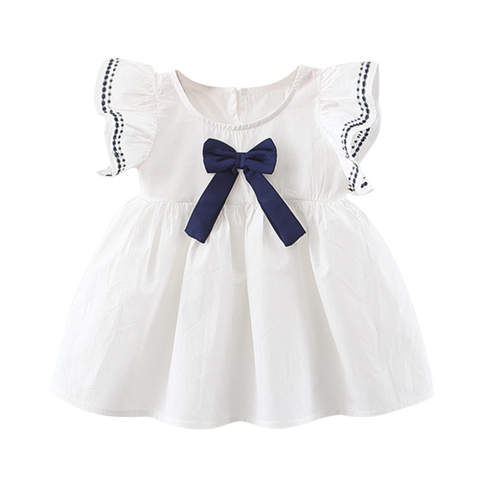 Girls Summer Casual Dresses - Sleeveless Jean Tutu Skirts for Toddler & Baby Girls | Perfect for Beach Outings, Birthday Parties & Summer Playdates