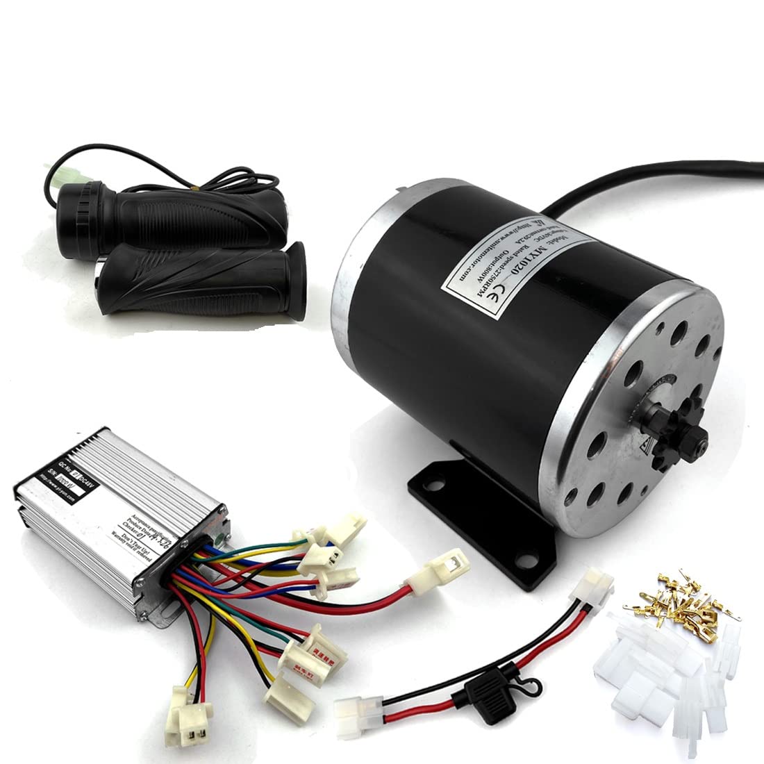 36V 48V 750W Electric Motorcycle Conversion Kit - MY1020 Brushed DC Motor for E-Bike & Scooter | High Power Permanent Magnet Motor for DIY Electric Vehicle Upgrades | Perfect for Commuting & Off-Road Adventures