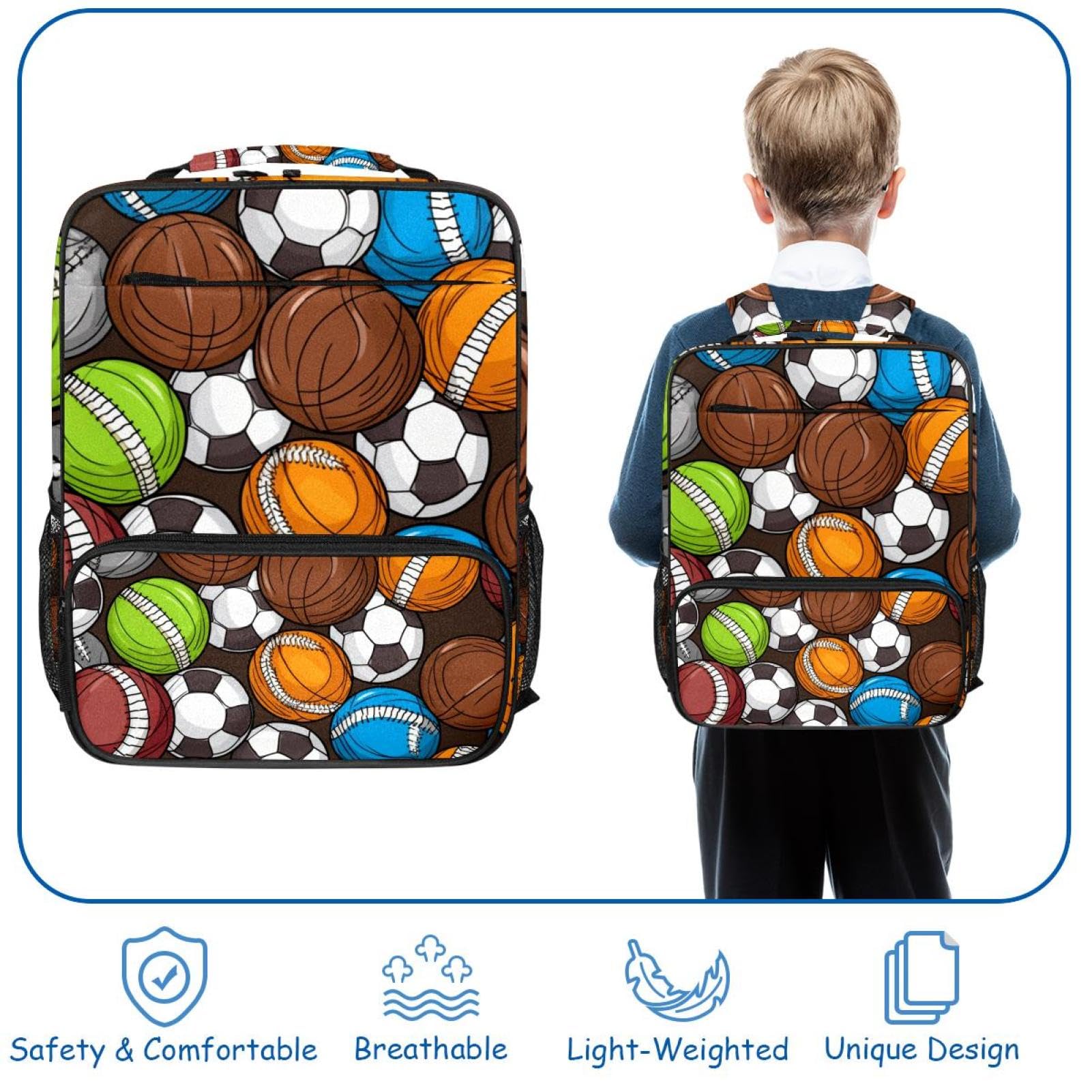 Waterproof Travel Backpack for Women & Men - Lightweight Hiking Backpack with Basketball/Football/Volleyball Ball Compartment - Perfect for Sports, Gym, School & Outdoor Adventures