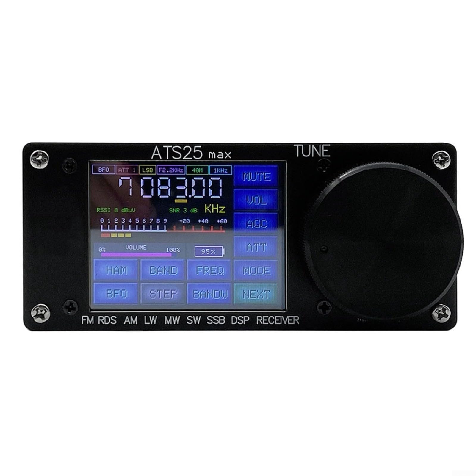 Alanmoship ATS-25max Digital Radio Receiver with 2.4
