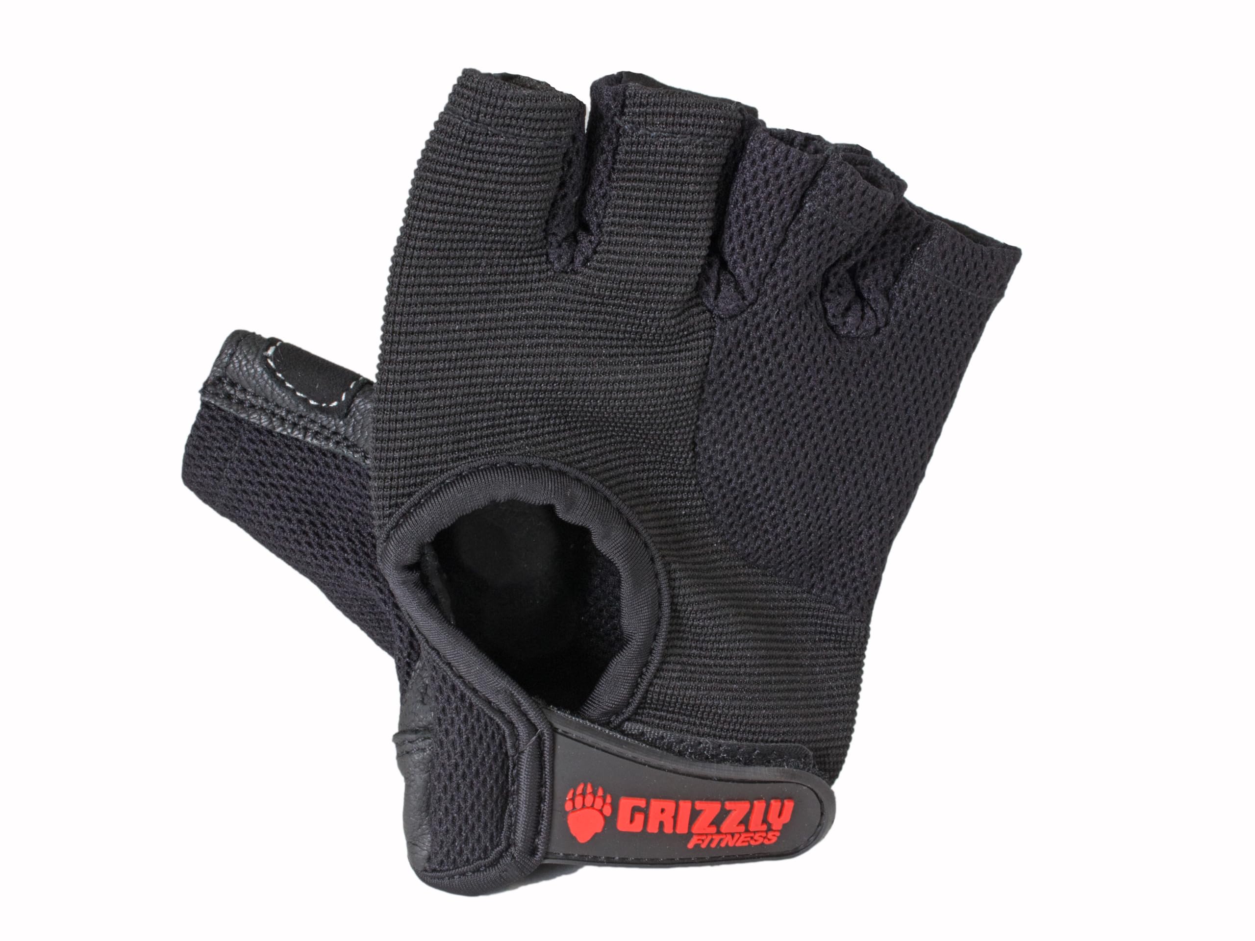 Grizzly Fitness Men's Ignite Weightlifting Gloves - Large Size for Gym, CrossFit & Strength Training - Perfect for Weight Lifting, Powerlifting & Workout Protection