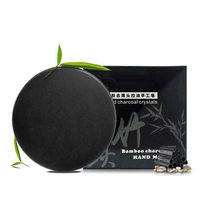 Natural Bamboo Charcoal Soap for Acne & Blackhead Removal - Deep Cleansing, Oil Control Facial Soap (2-Pack) | Perfect for Oily & Combination Skin Care Routine