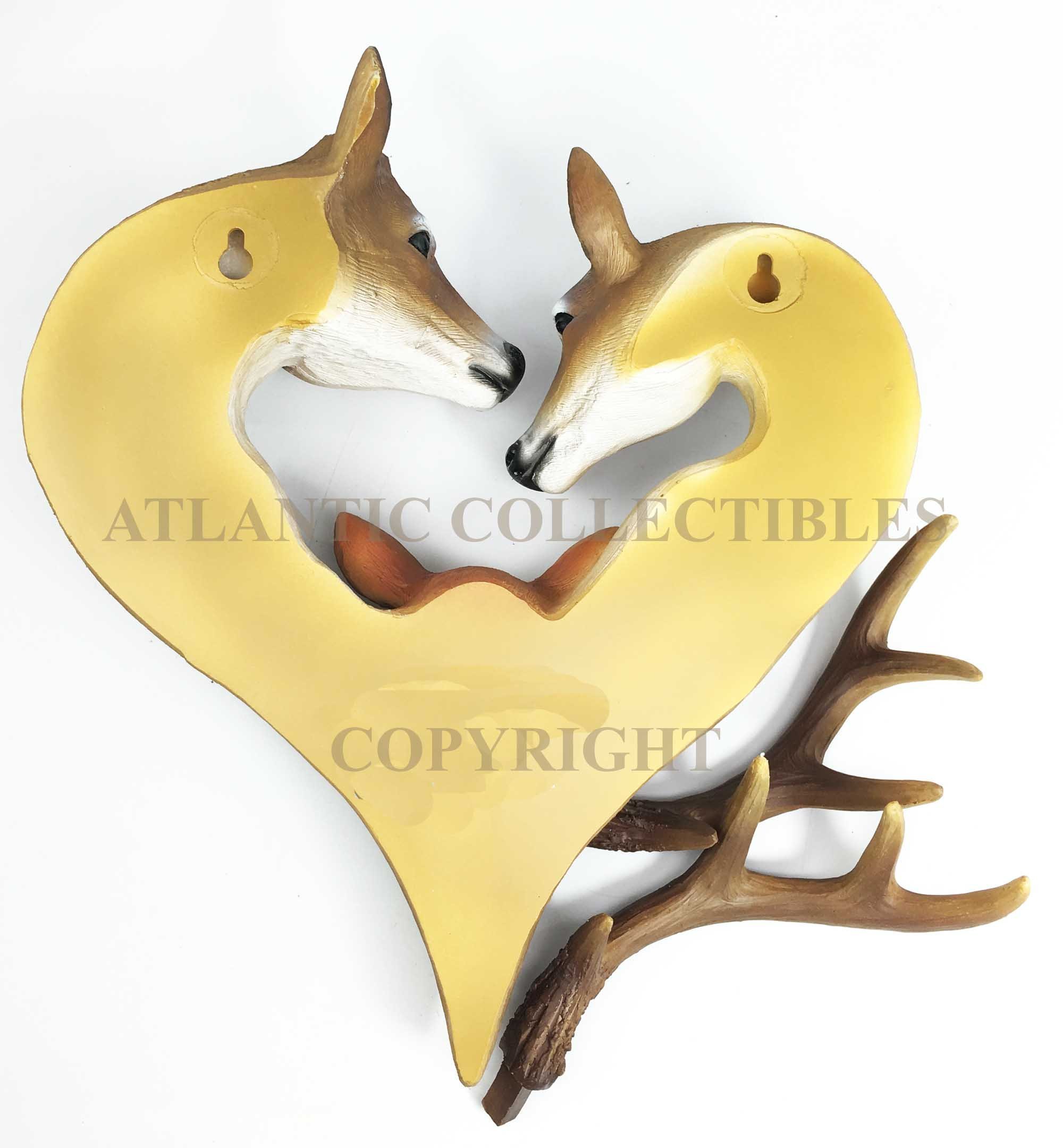 Rustic Deer Family Wall Sculpture - Nature Decor for Hunters & Outdoorsmen
